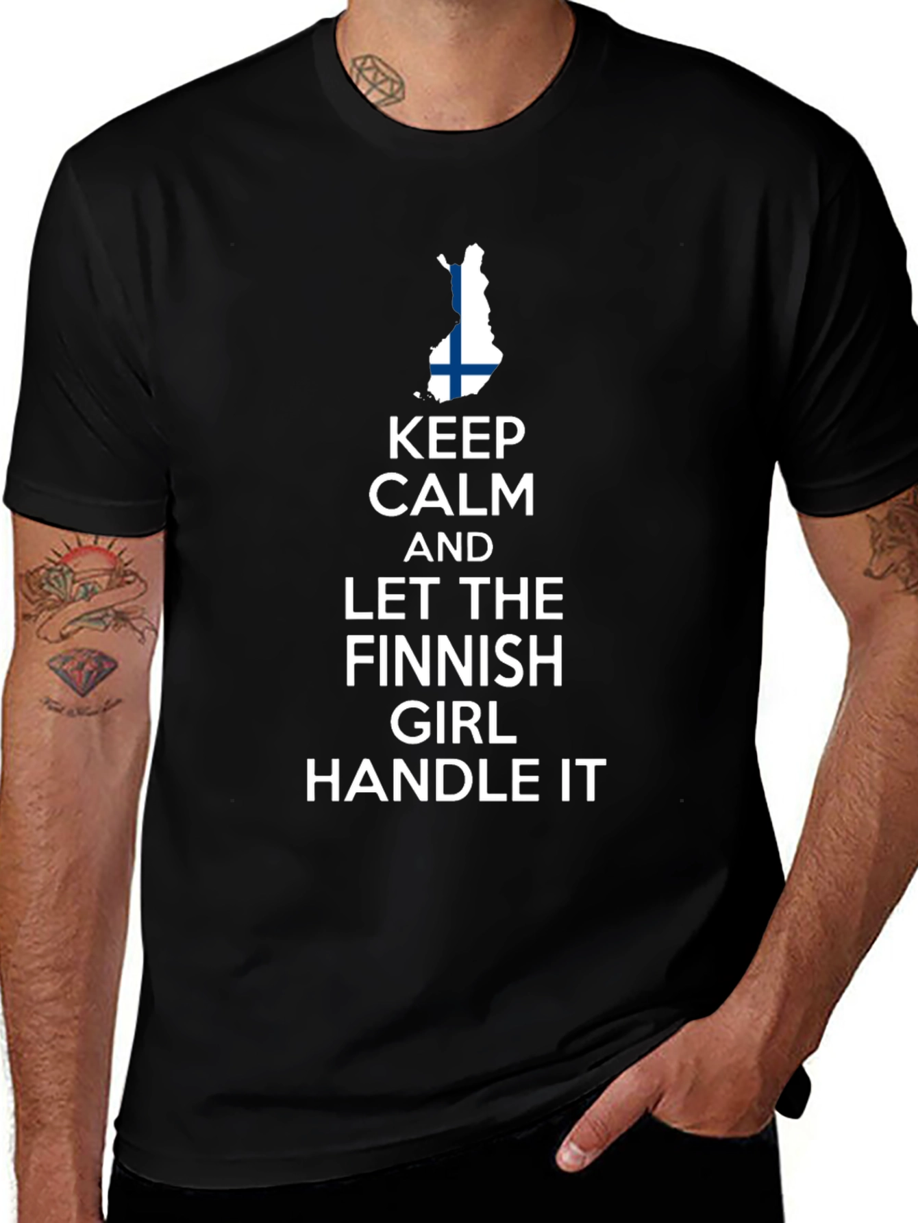 Keep Calm Finnish Girl T-Shirt - Finland Pride