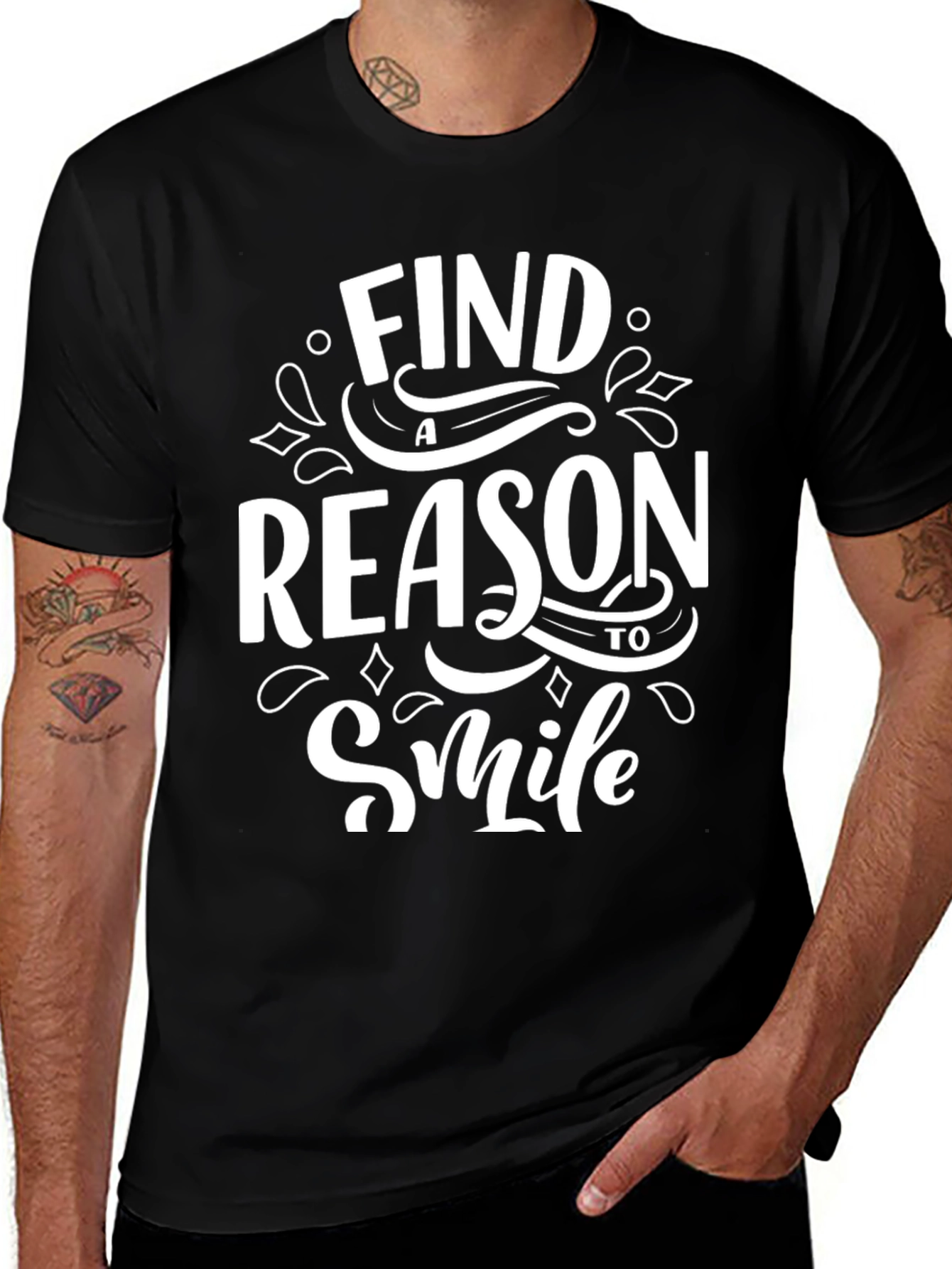 Variant 4 of Find a Reason to Smile Graphic Tee