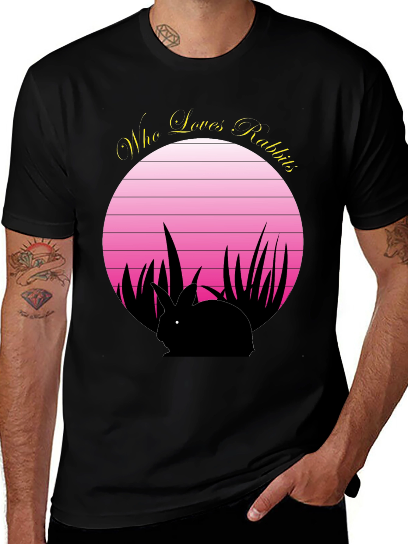 Variant 16 of Who Loves Rabbits T-Shirt