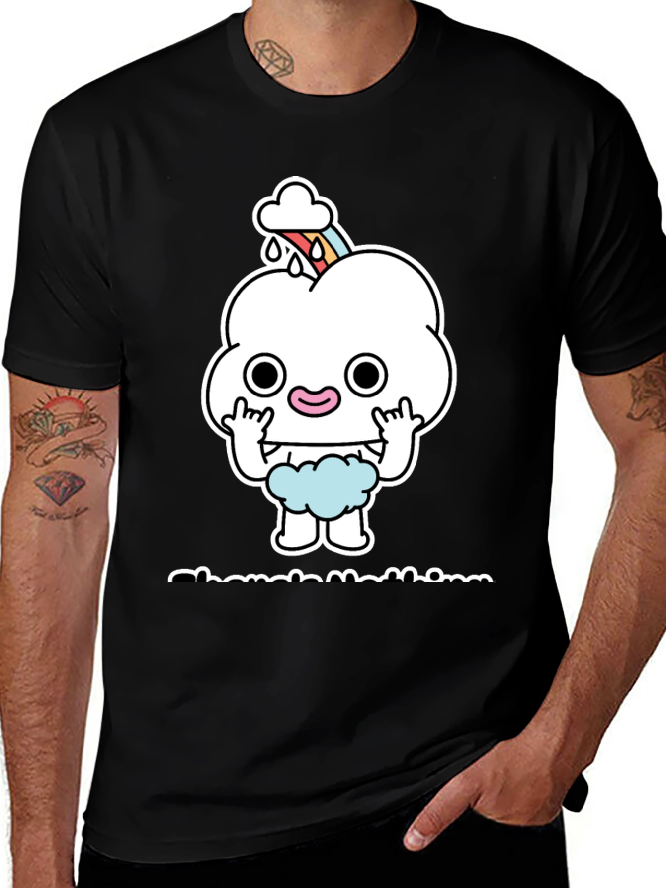 Variant 2 of Funny Cartoon Cloud T-Shirt 