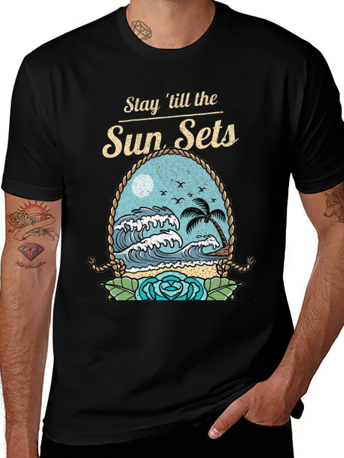 Stay 'till the Sun Sets Graphic T-Shirt