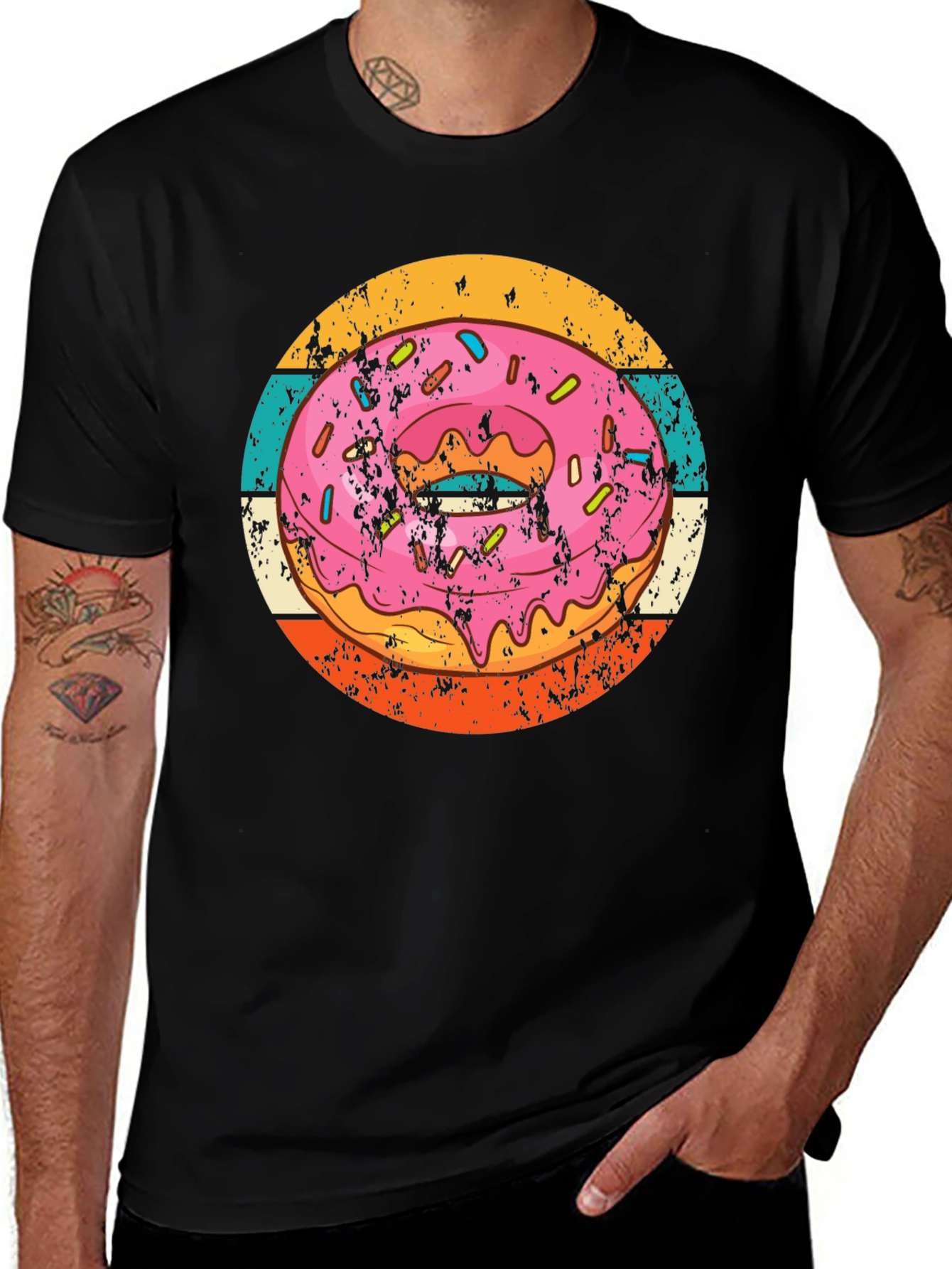 Retro Donut T-Shirt - Sweet Treat Style