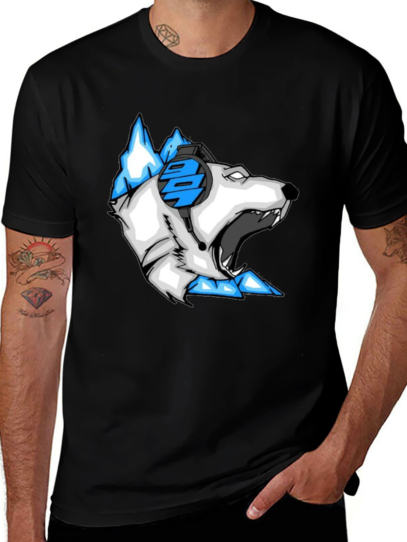 Arctic Gamer T-Shirt - Cool Bear Design