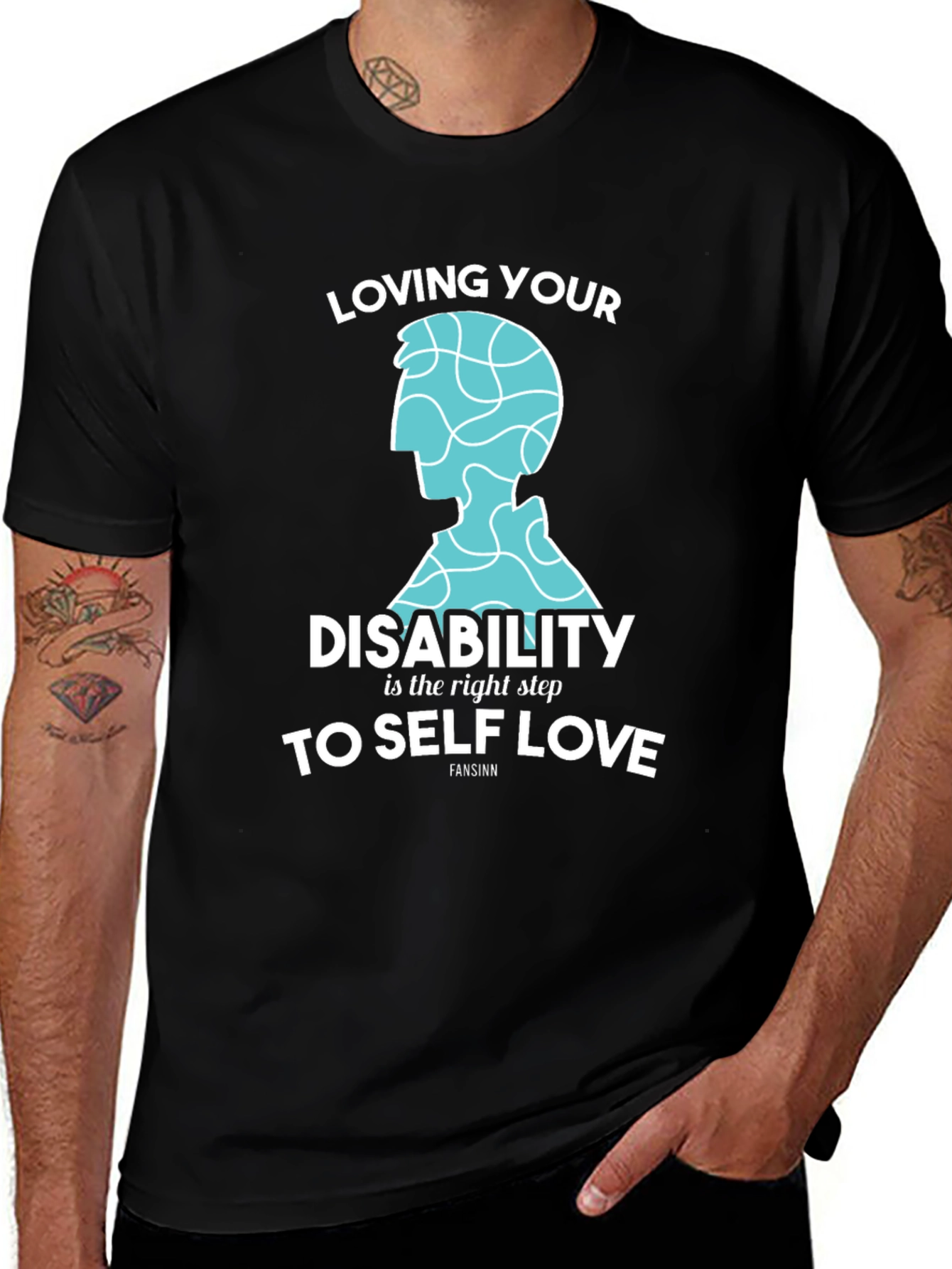 Variant 23 of Loving Your Disability T-Shirt - Self Love