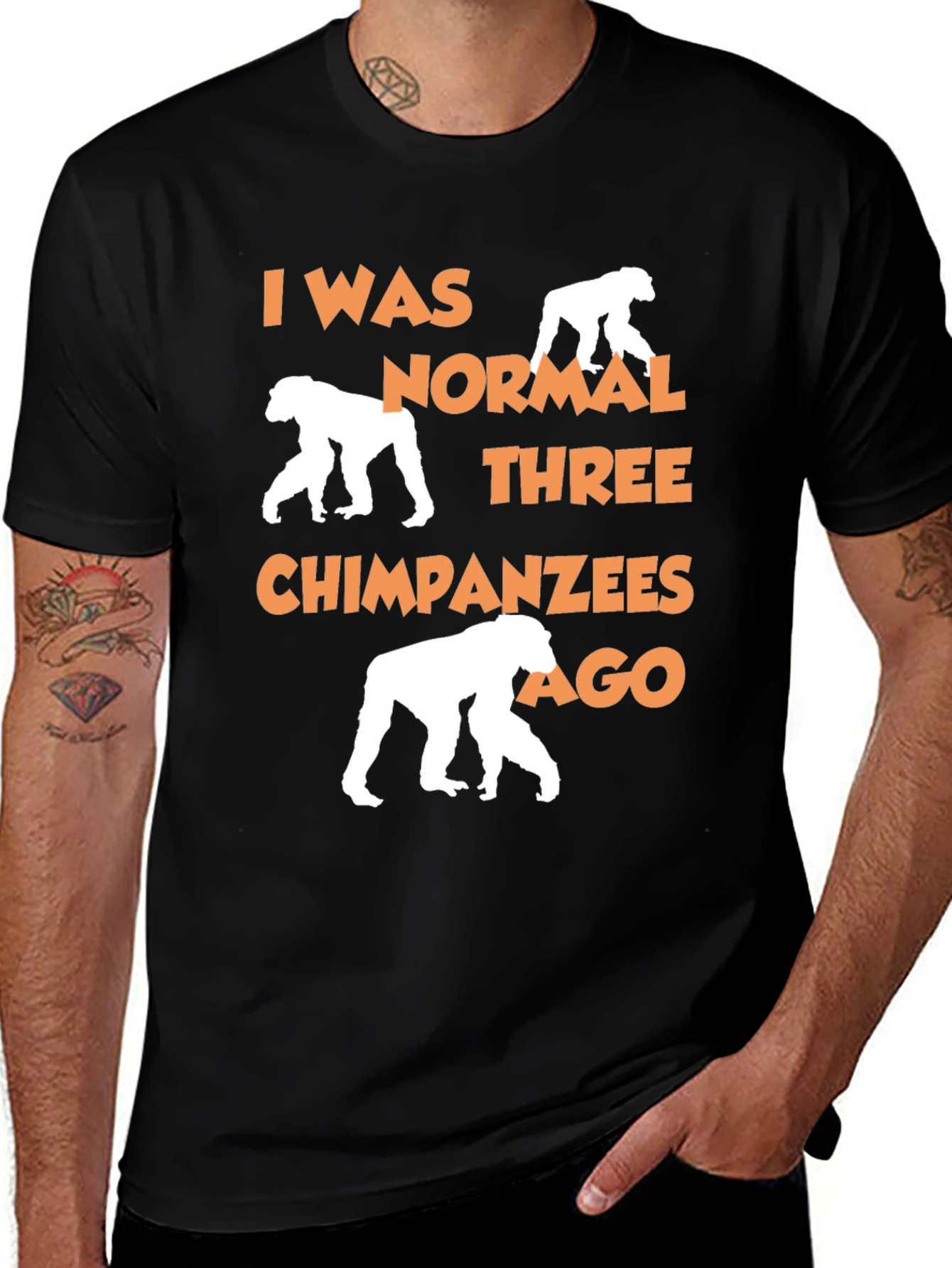 Variant 25 of Funny Chimpanzee Graphic T-Shirt