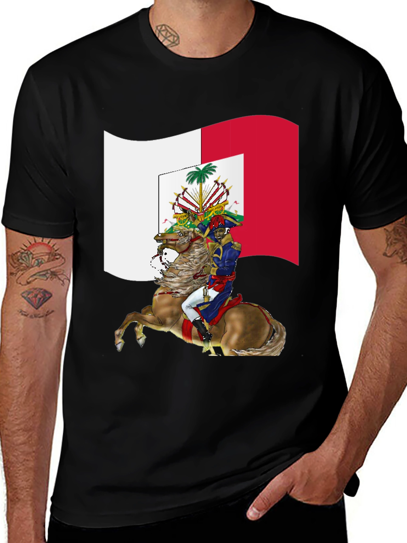 Haiti Flag T-Shirt: Equestrian History Tee