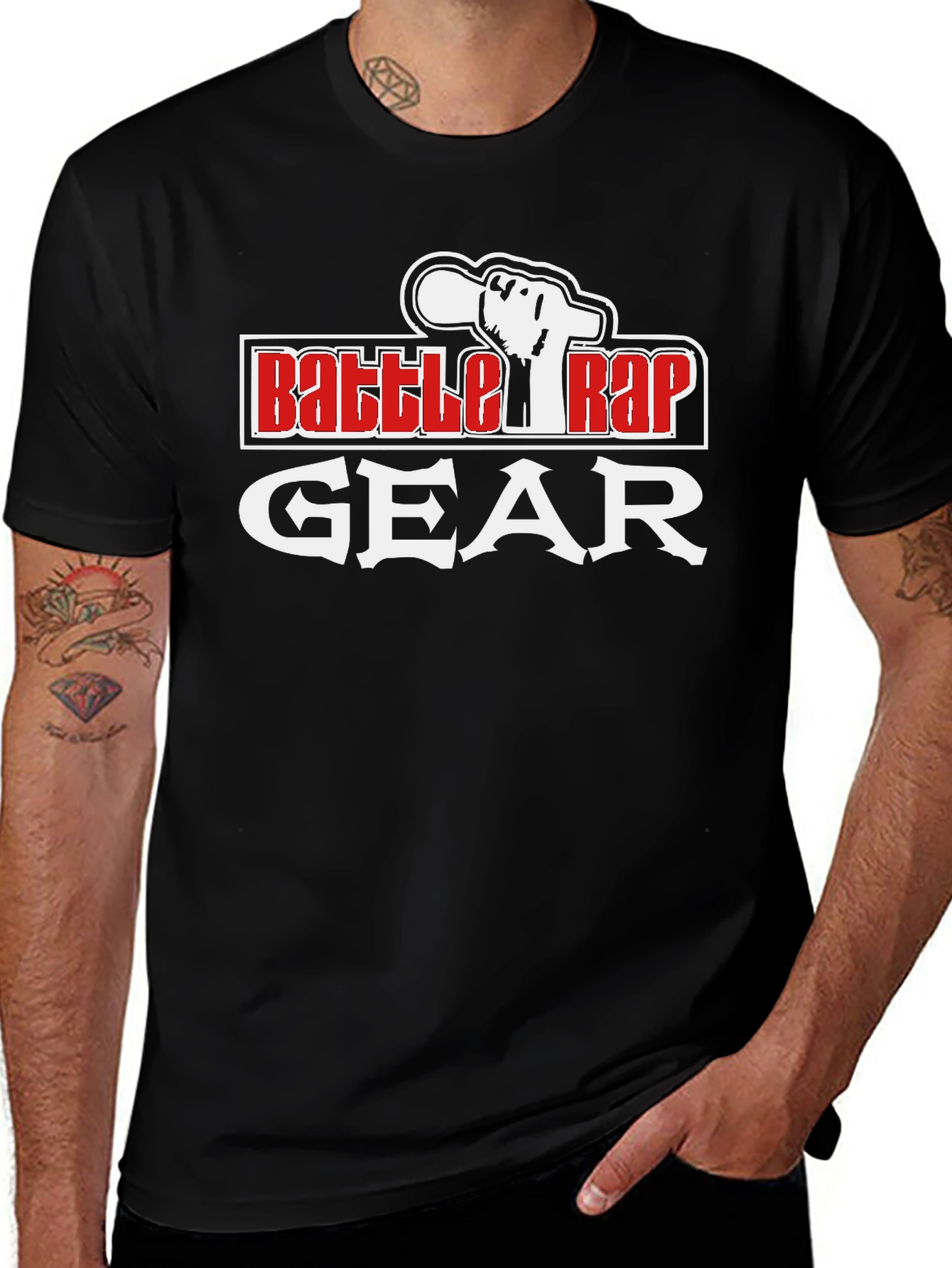 Variant 3 of Battle Rap Gear T-Shirt - Black