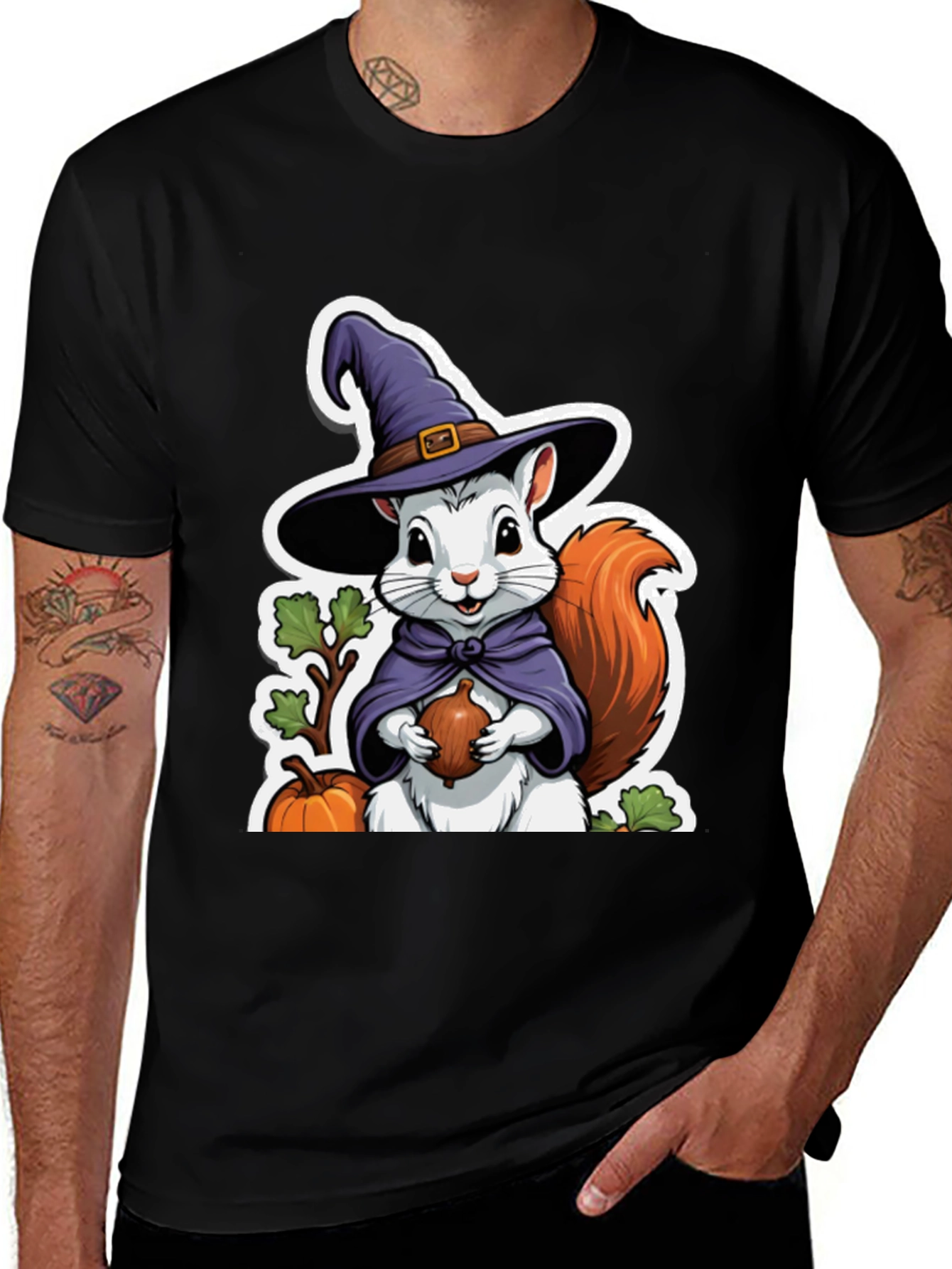 Variant 11 of Halloween Squirrel Graphic Tee
