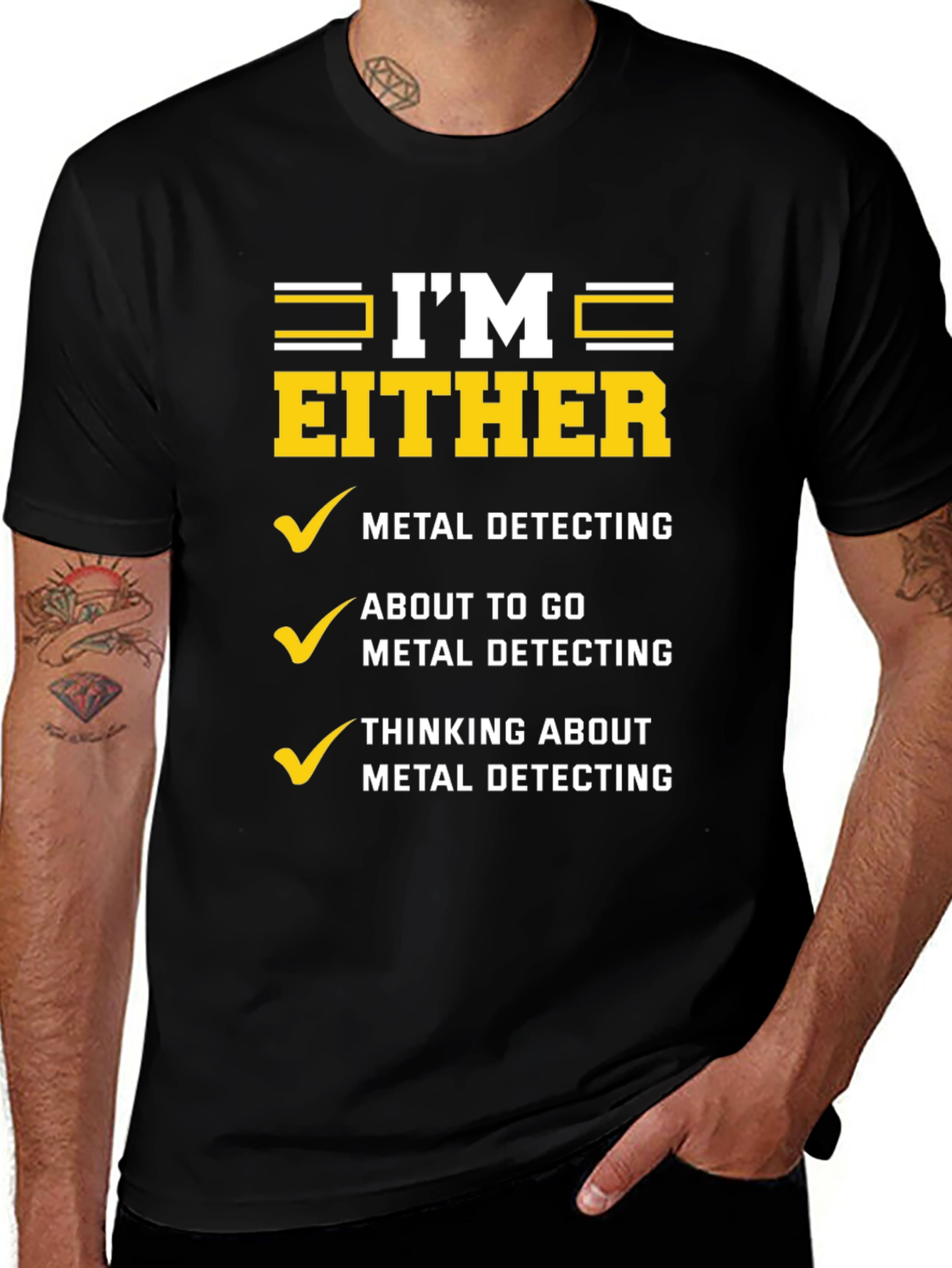 Variant 27 of Metal Detecting Humor T-Shirt