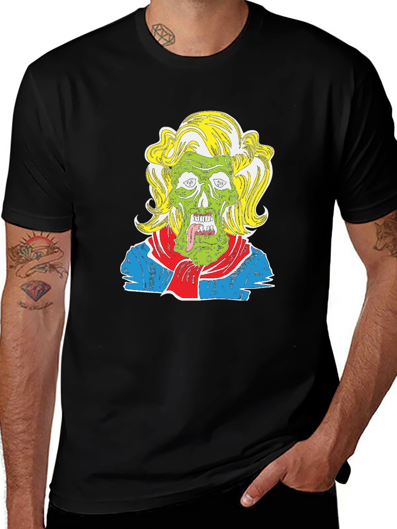 Variant 9 of Zombie Marilyn Black T-Shirt