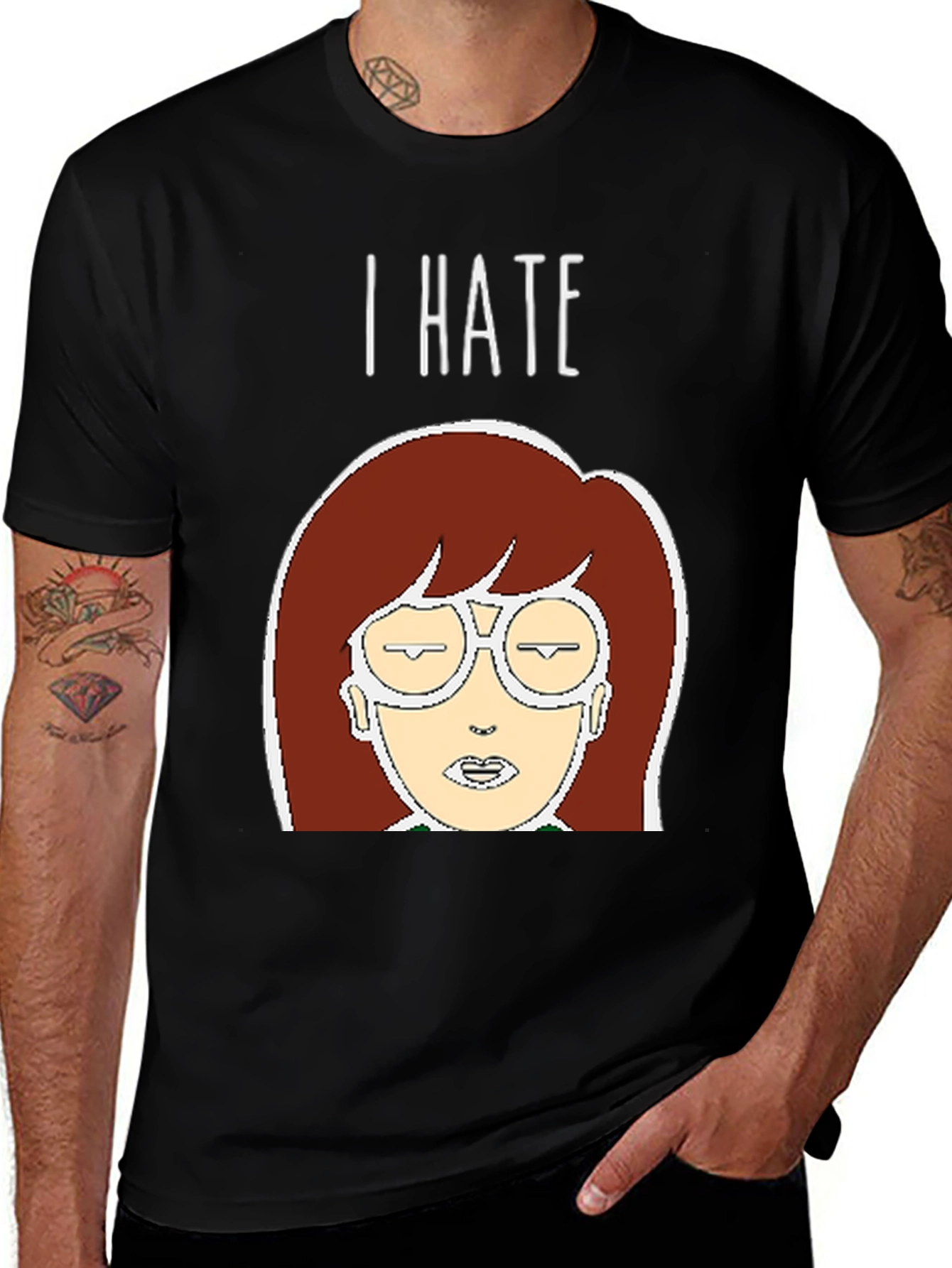 I Hate T-Shirt - Daria Cartoon Tee