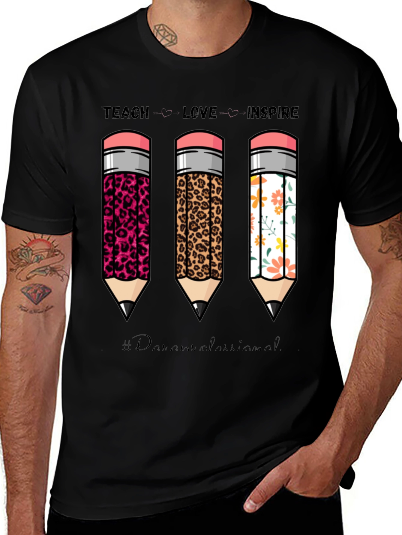 Variant 17 of Teach Love Inspire Teacher T-Shirt