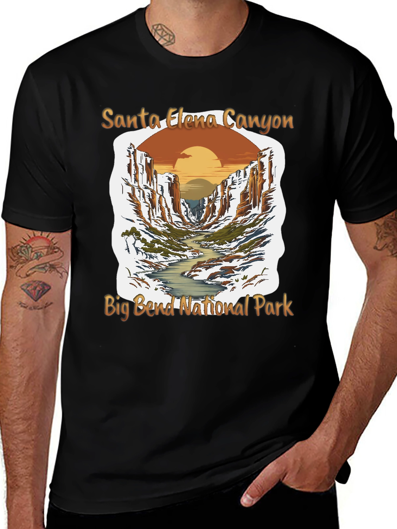 Variant 13 of Santa Elena Canyon T-Shirt - Big Bend National Park