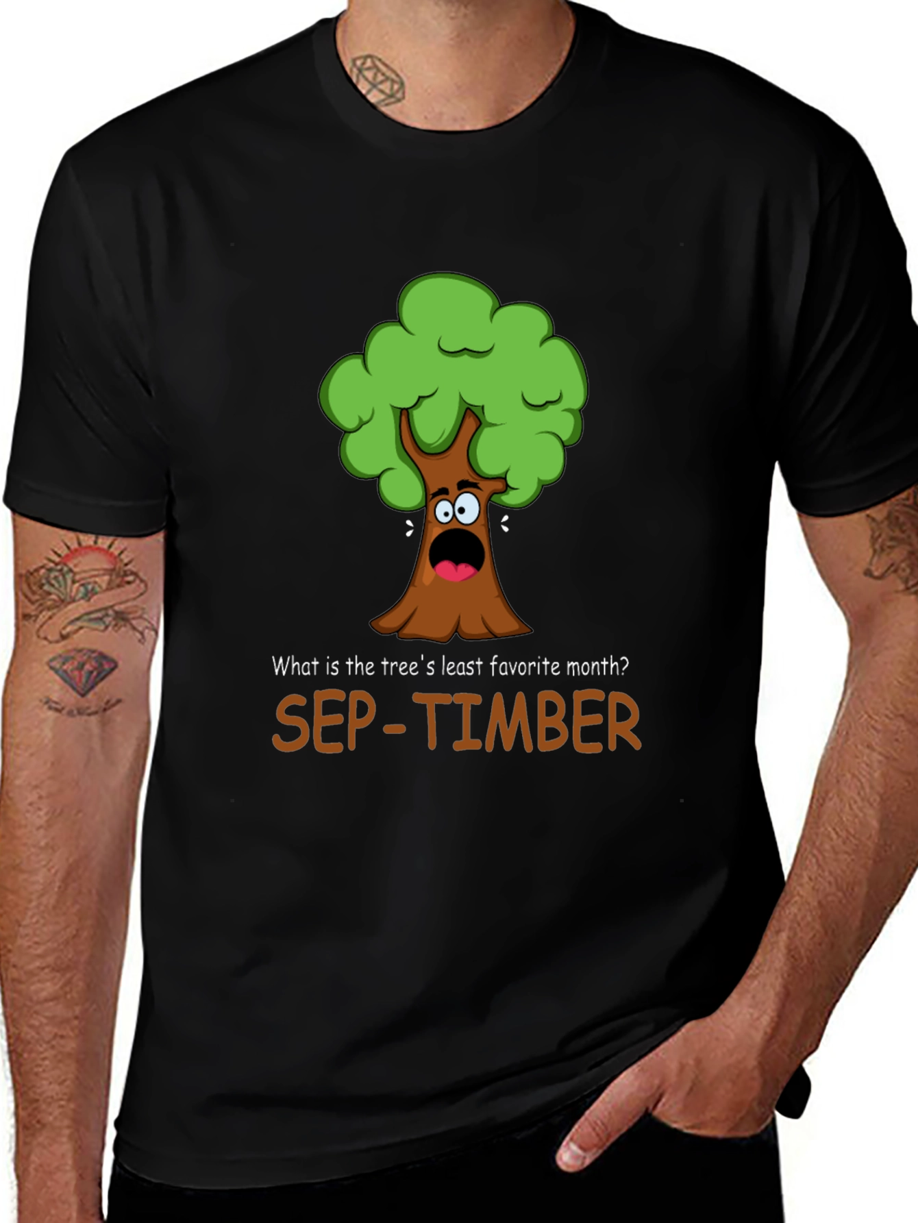Variant 16 of Funny Sep-Timber Tree Pun T-Shirt