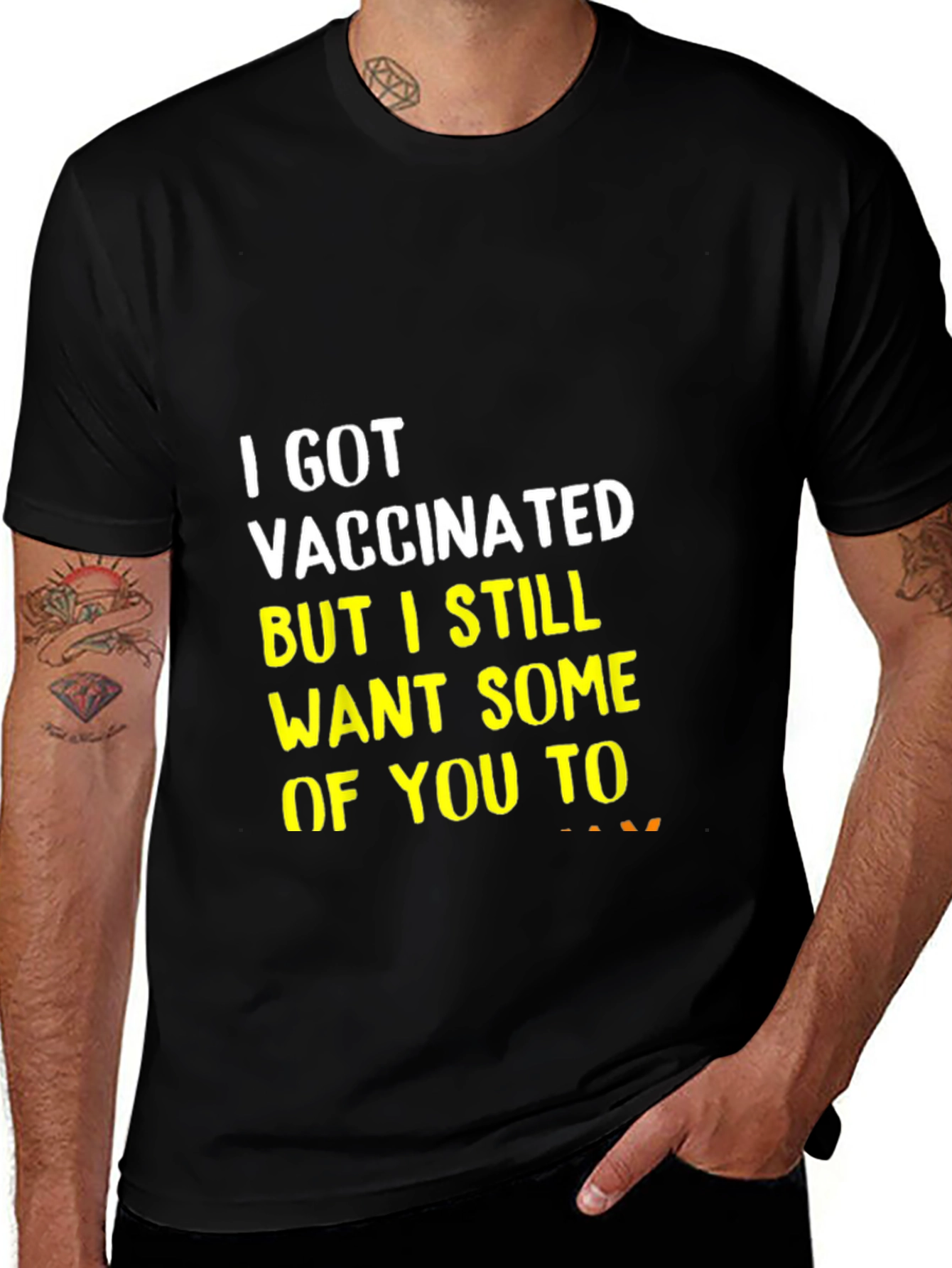 Variant 16 of Vaccinated T-Shirt - Humorous Design
