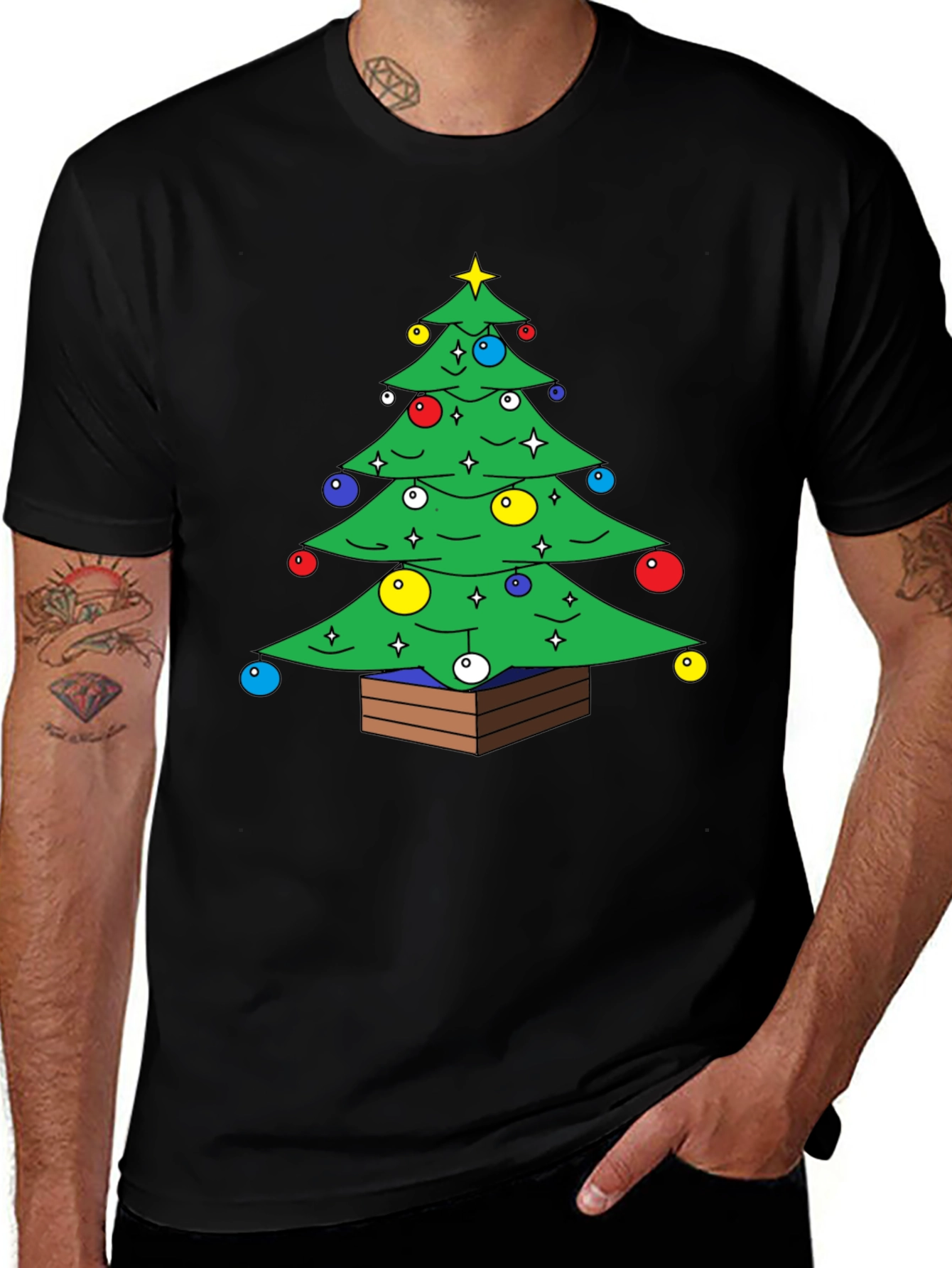 Variant 17 of Christmas Tree Graphic Tee - Holiday Cheer!