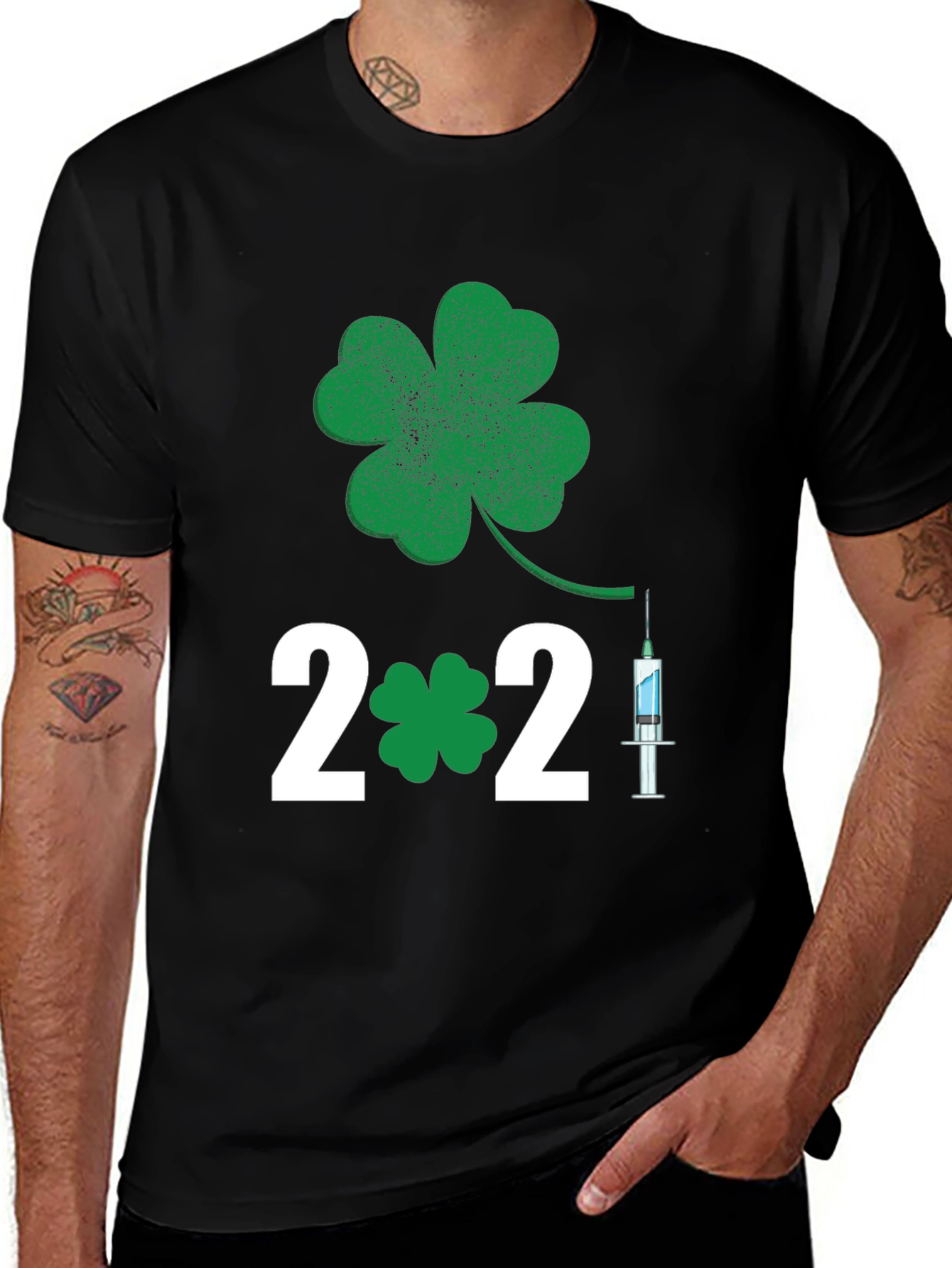 Variant 21 of St. Patrick's Day 2021 Vaccine T-Shirt