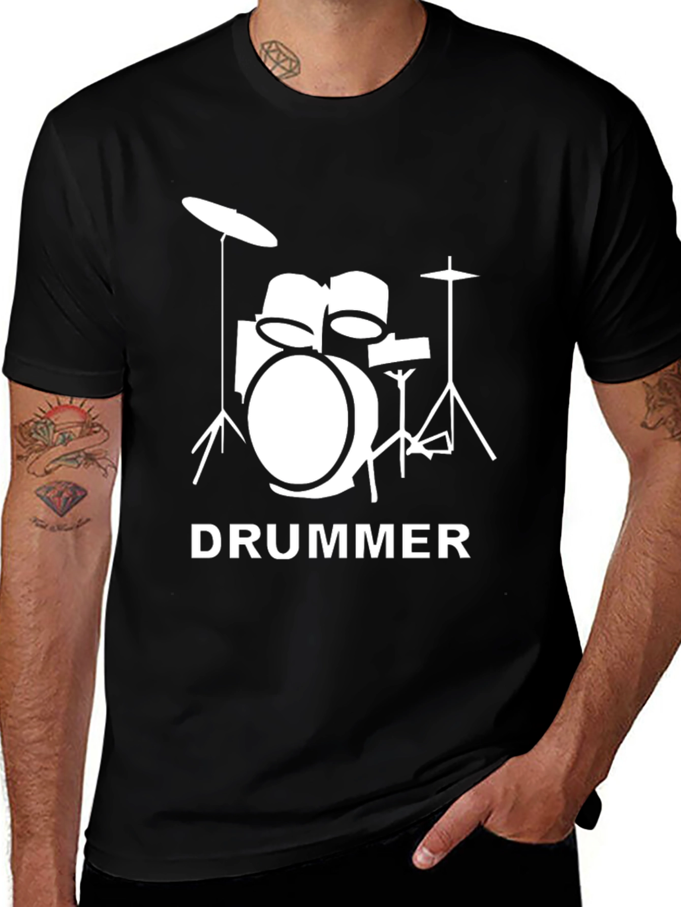 Variant 9 of Drummer T-Shirt - Music Lover's Tee
