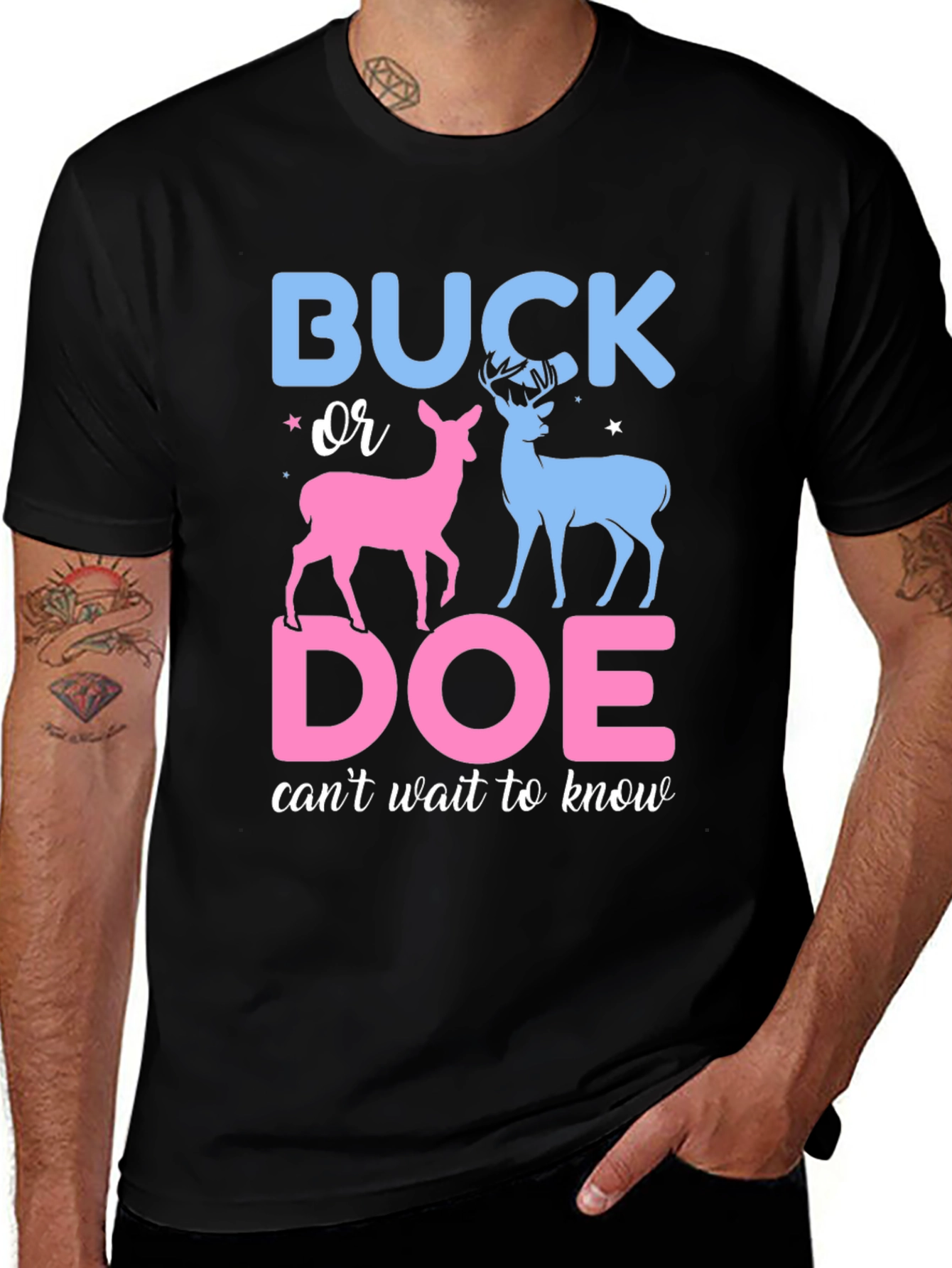 Variant 27 of Buck or Doe Gender Reveal T-Shirt