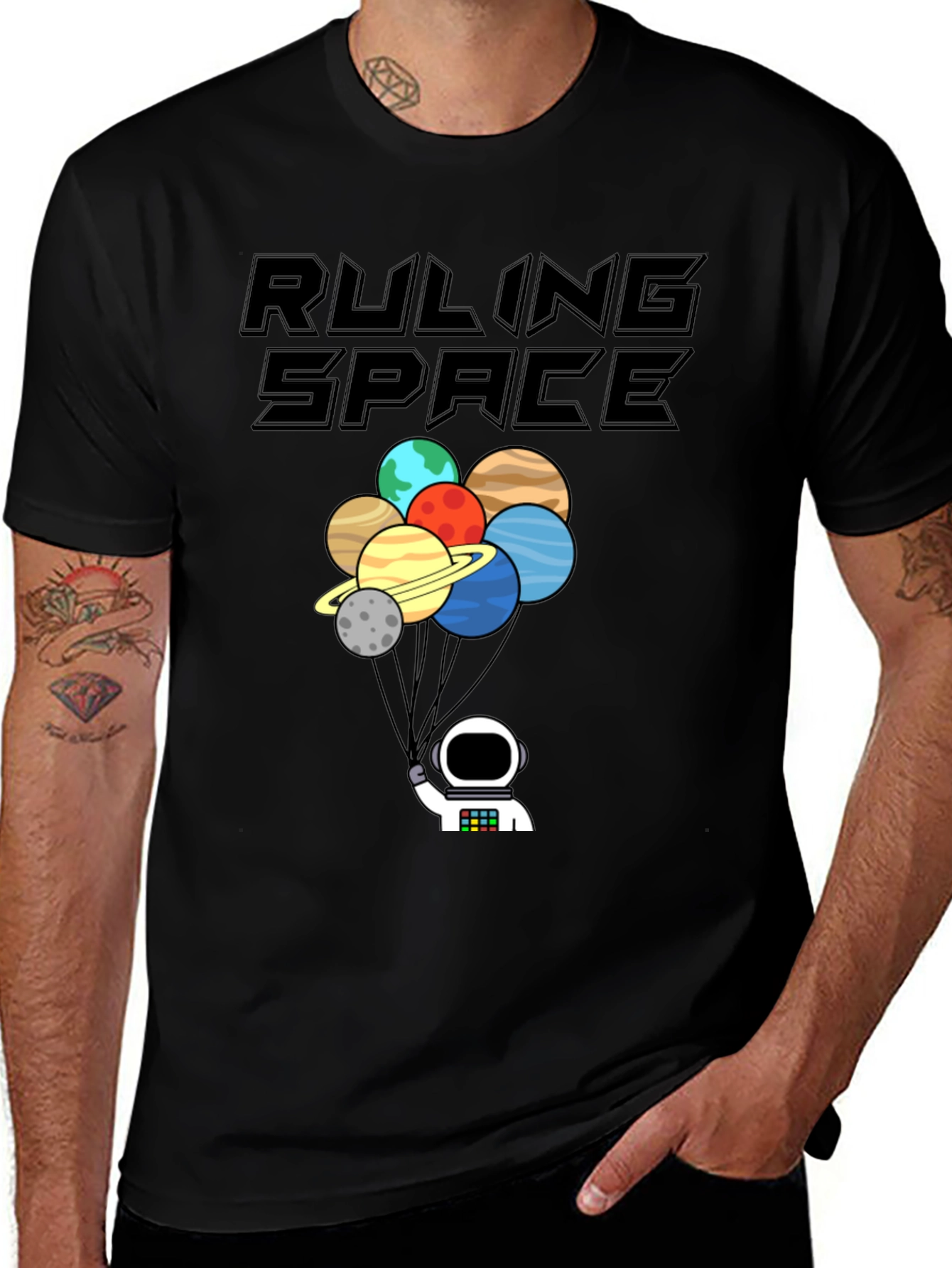 Variant 25 of Ruling Space Astronaut T-Shirt - Planet Balloons