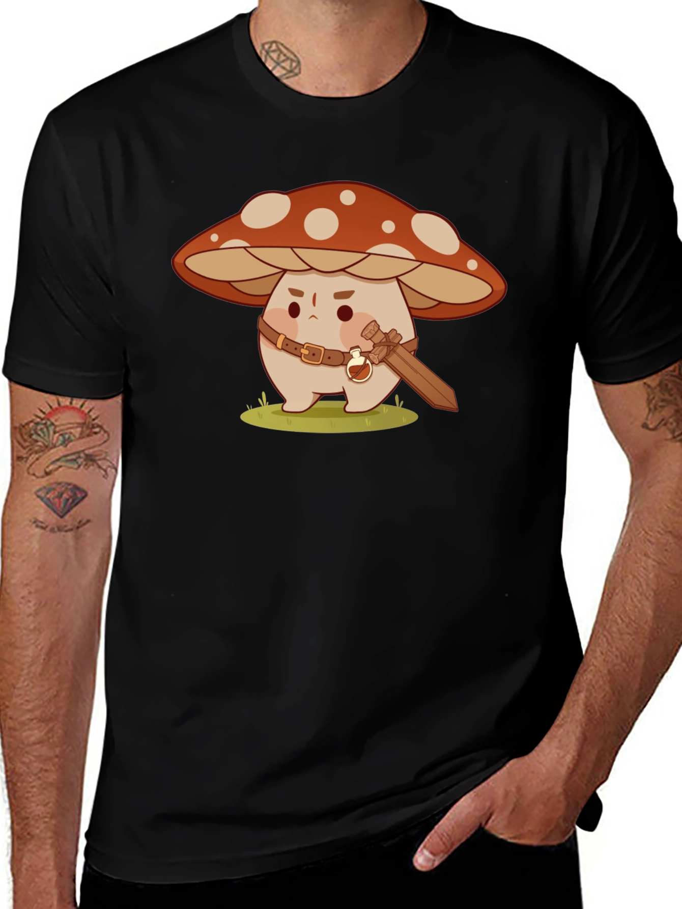 Variant 18 of Mushroom Warrior Graphic T-Shirt