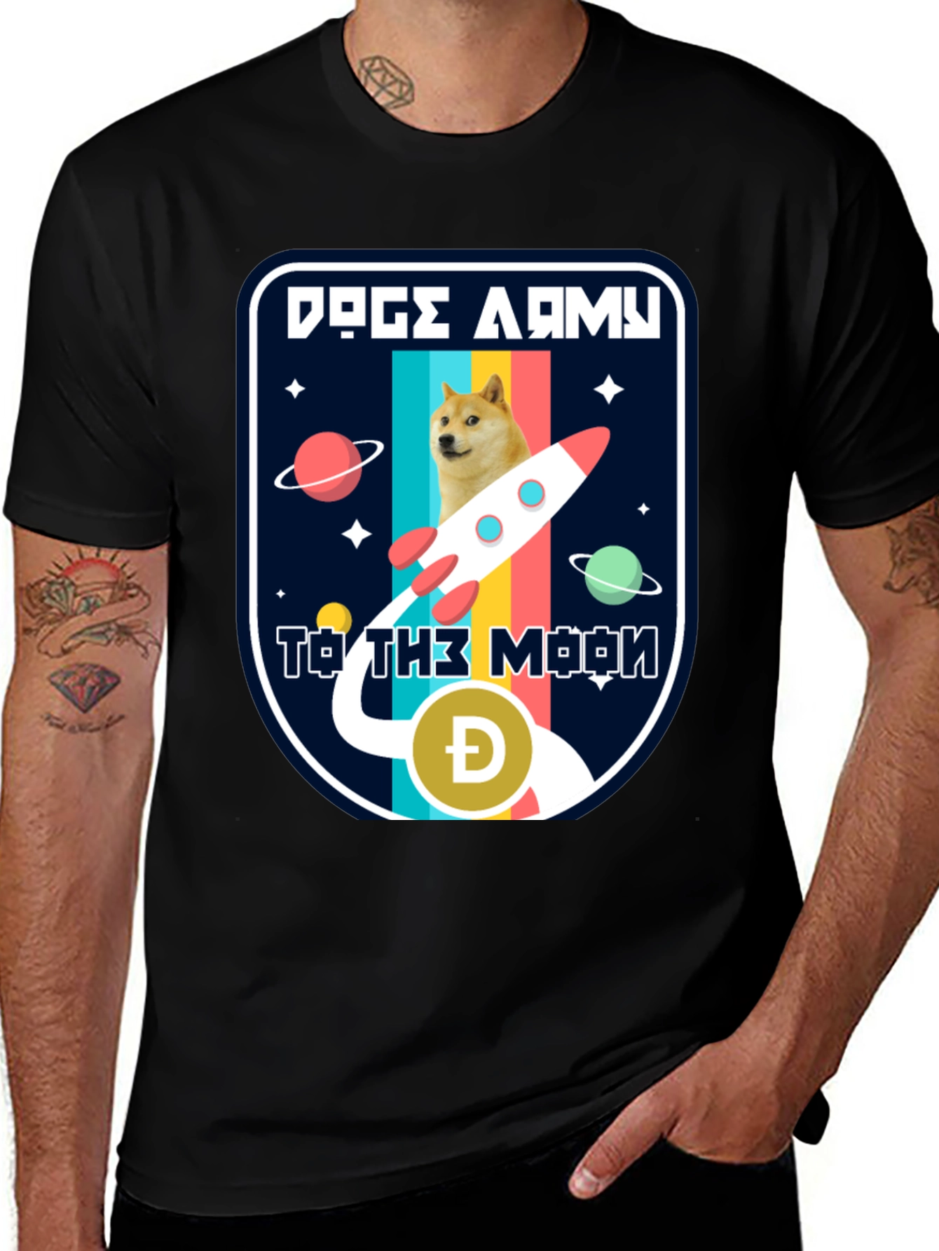 Doge Army To The Moon T-Shirt