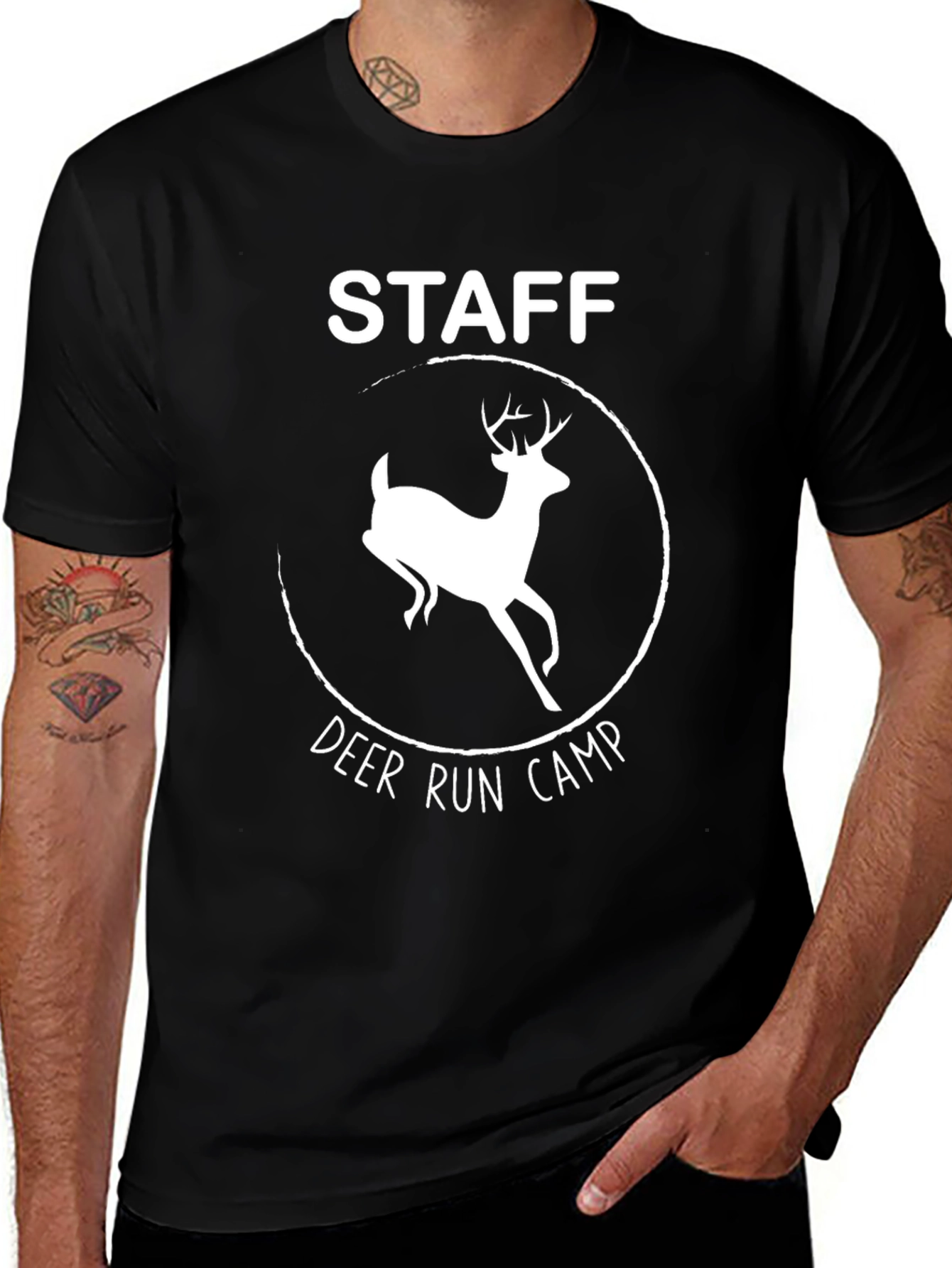 Deer Run Camp Staff T-Shirt Black