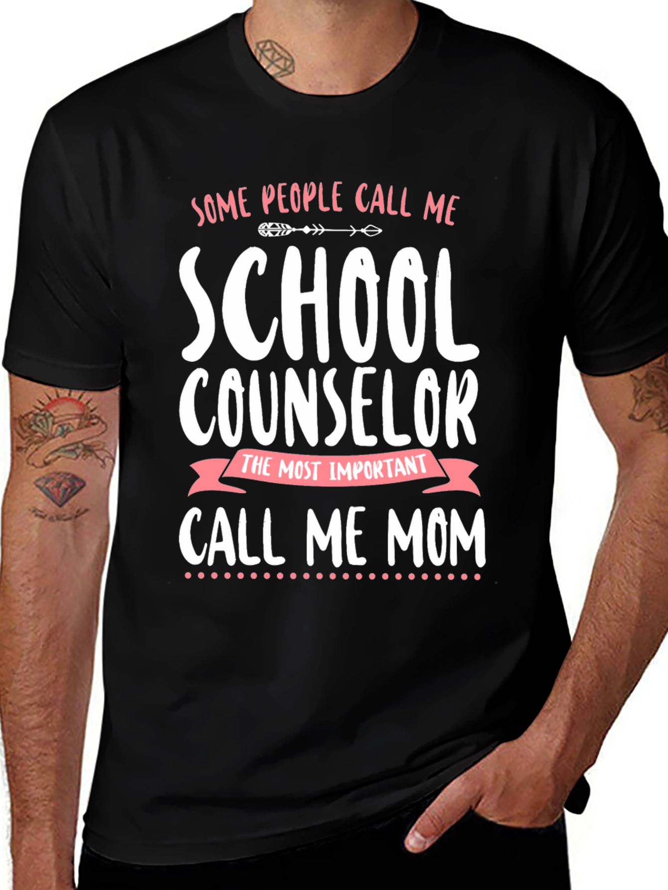 Variant 9 of School Counselor Mom Graphic Tee