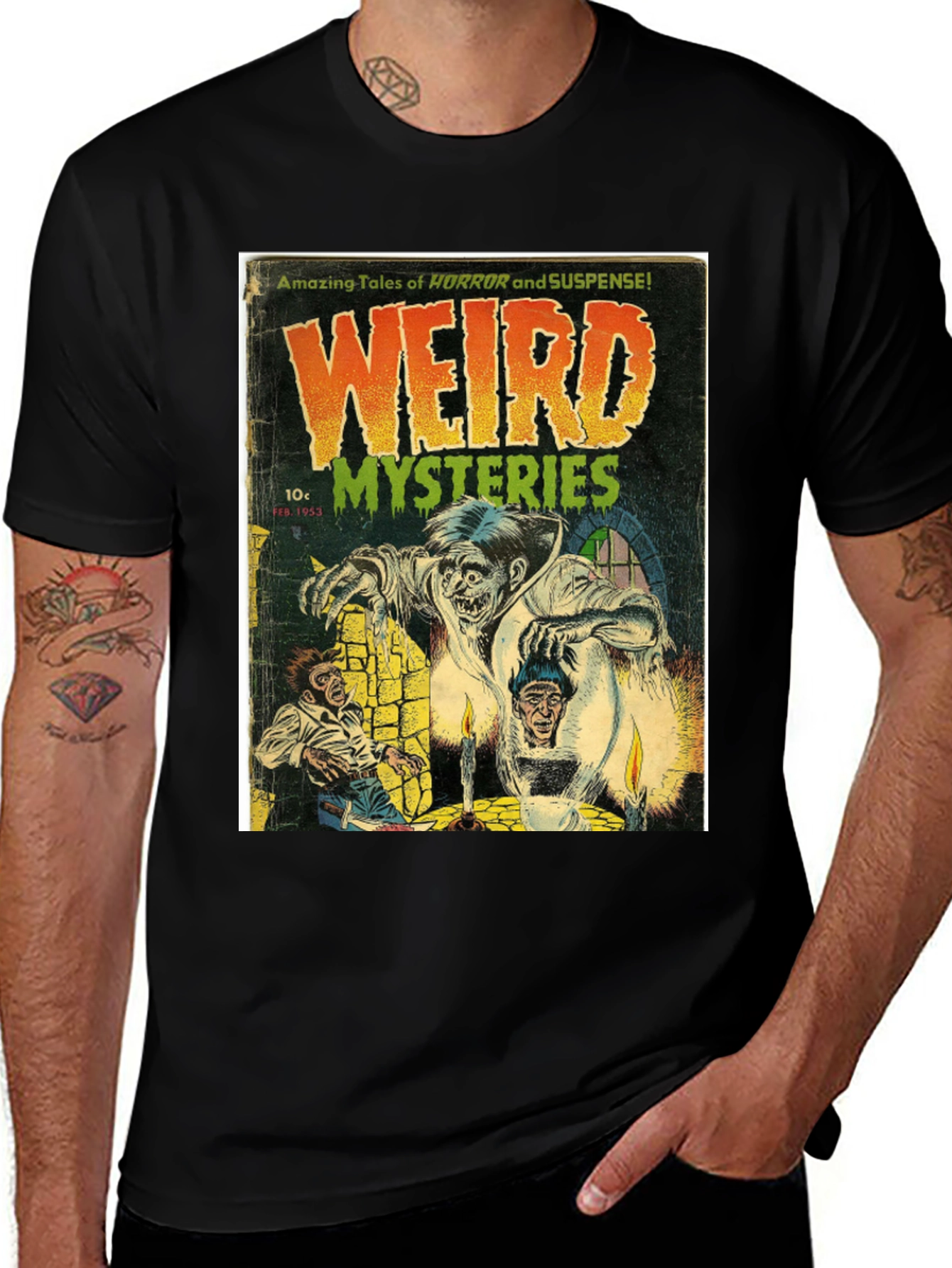 Variant 6 of Weird Mysteries Comic T-Shirt