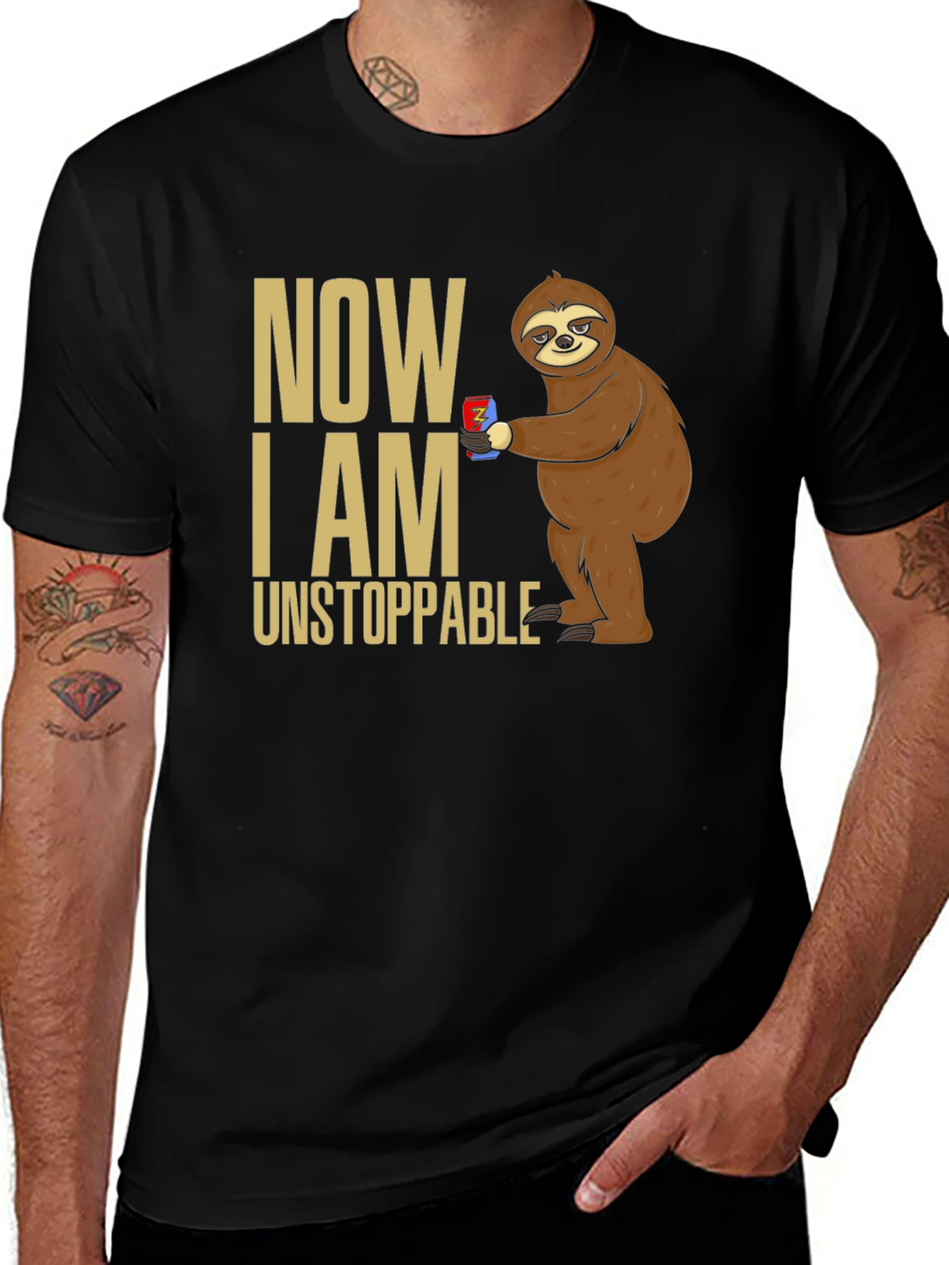 Variant 10 of Now I Am Unstoppable Sloth T-Shirt