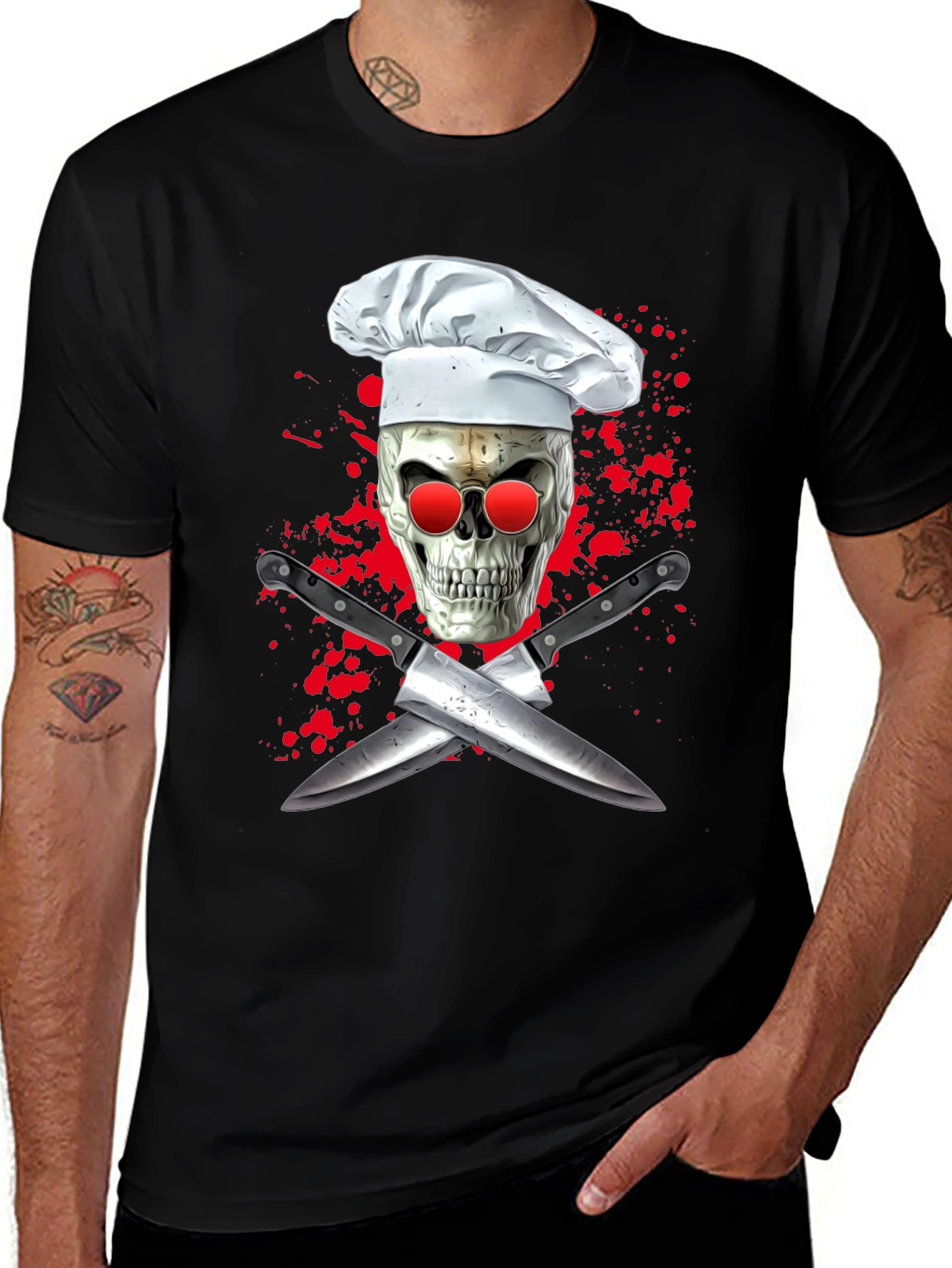 Variant 10 of Chef Skull T-Shirt - Culinary Reaper
