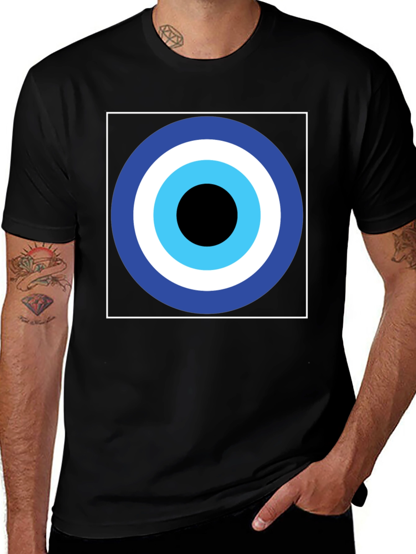 Variant 17 of Evil Eye Graphic T-Shirt - Good Luck Charm