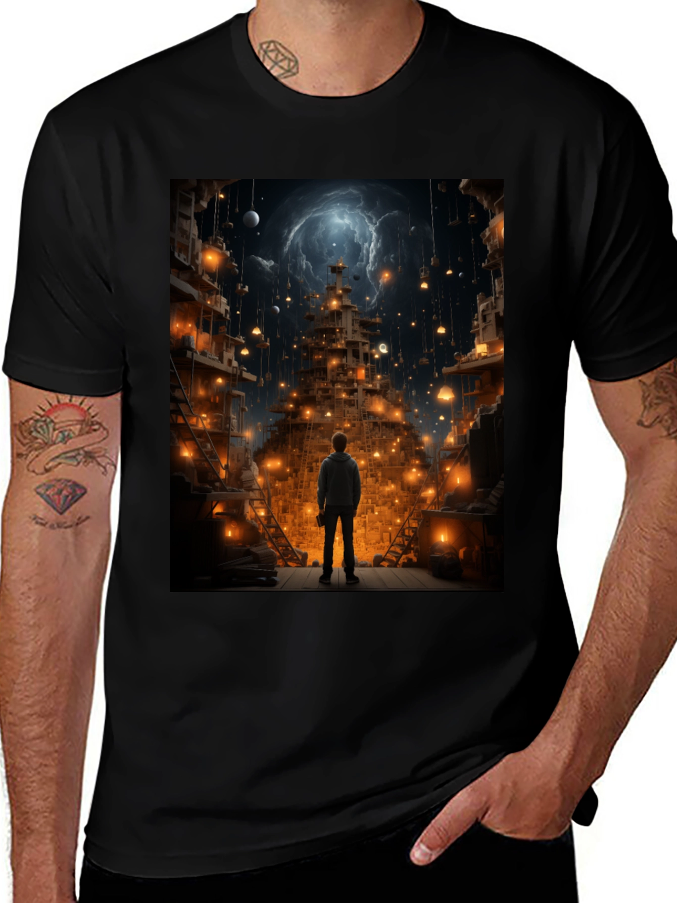 Variant 3 of Cityscape Graphic Tee - Dreamer's Vision