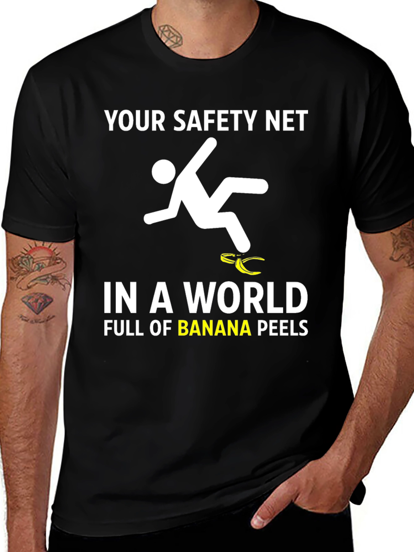Variant 3 of Safety Net Banana Peel Graphic T-Shirt