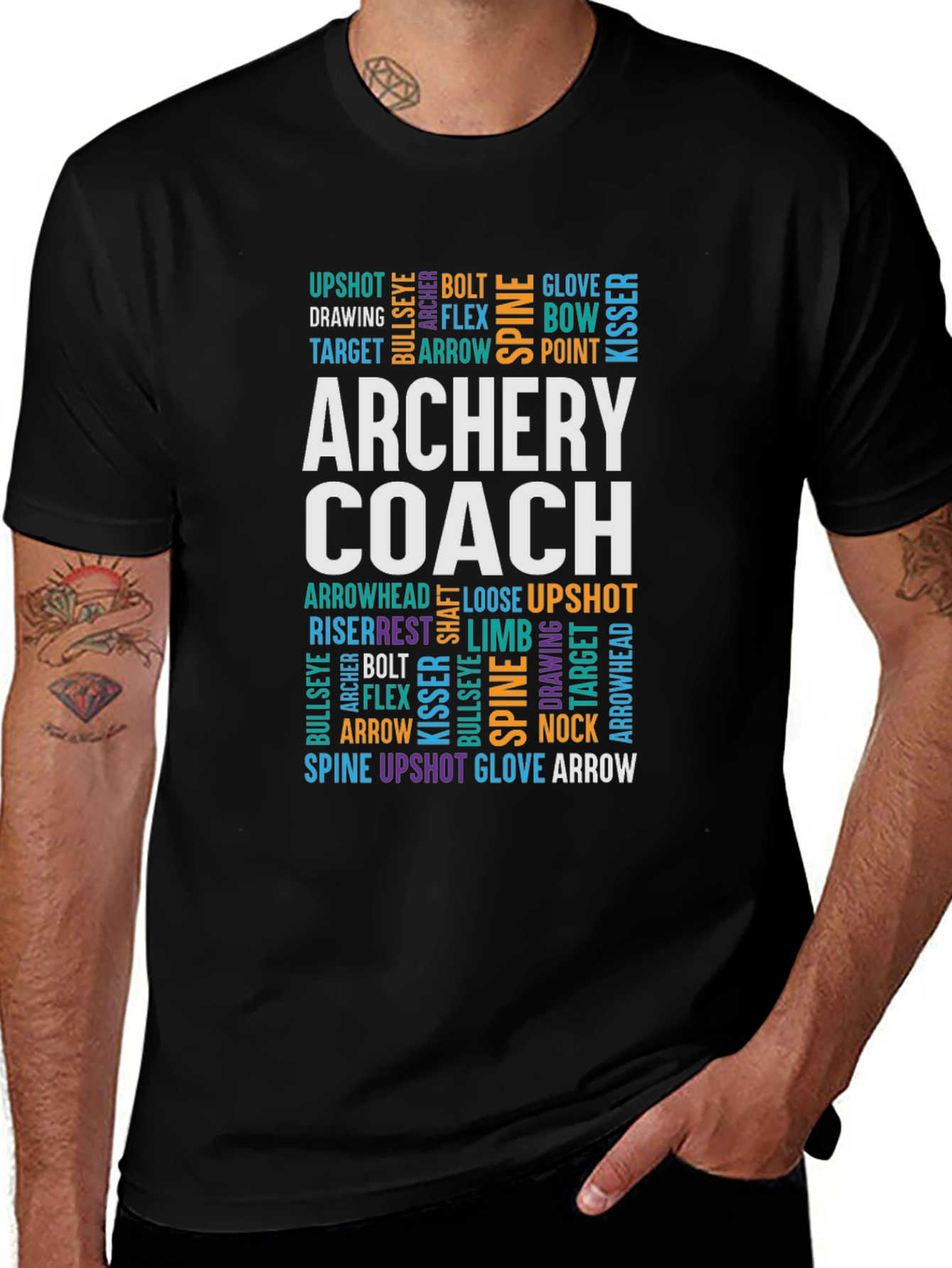 Archery Coach T-Shirt - Archery Word Design