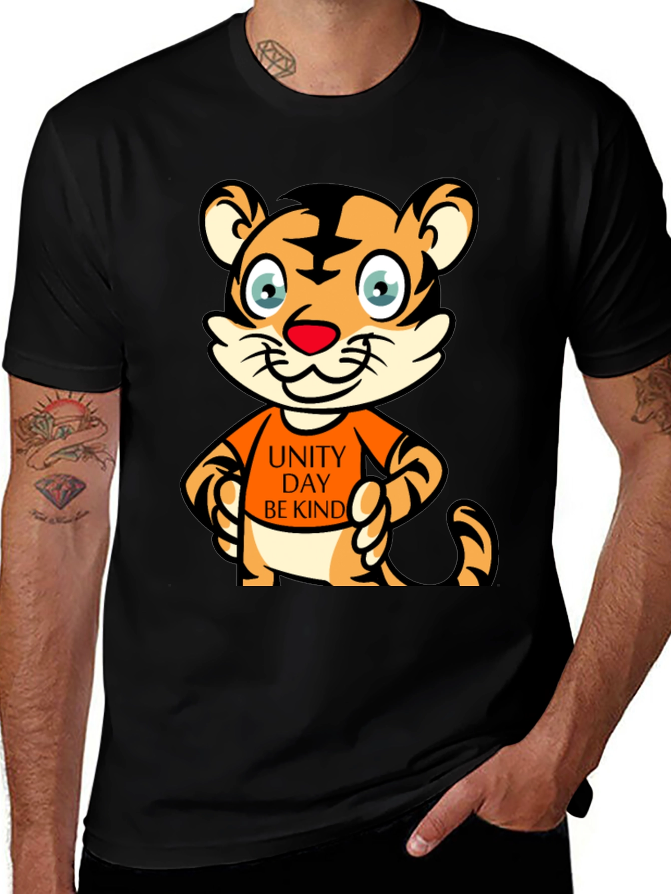 Cute Unity Day Tiger Graphic Tee