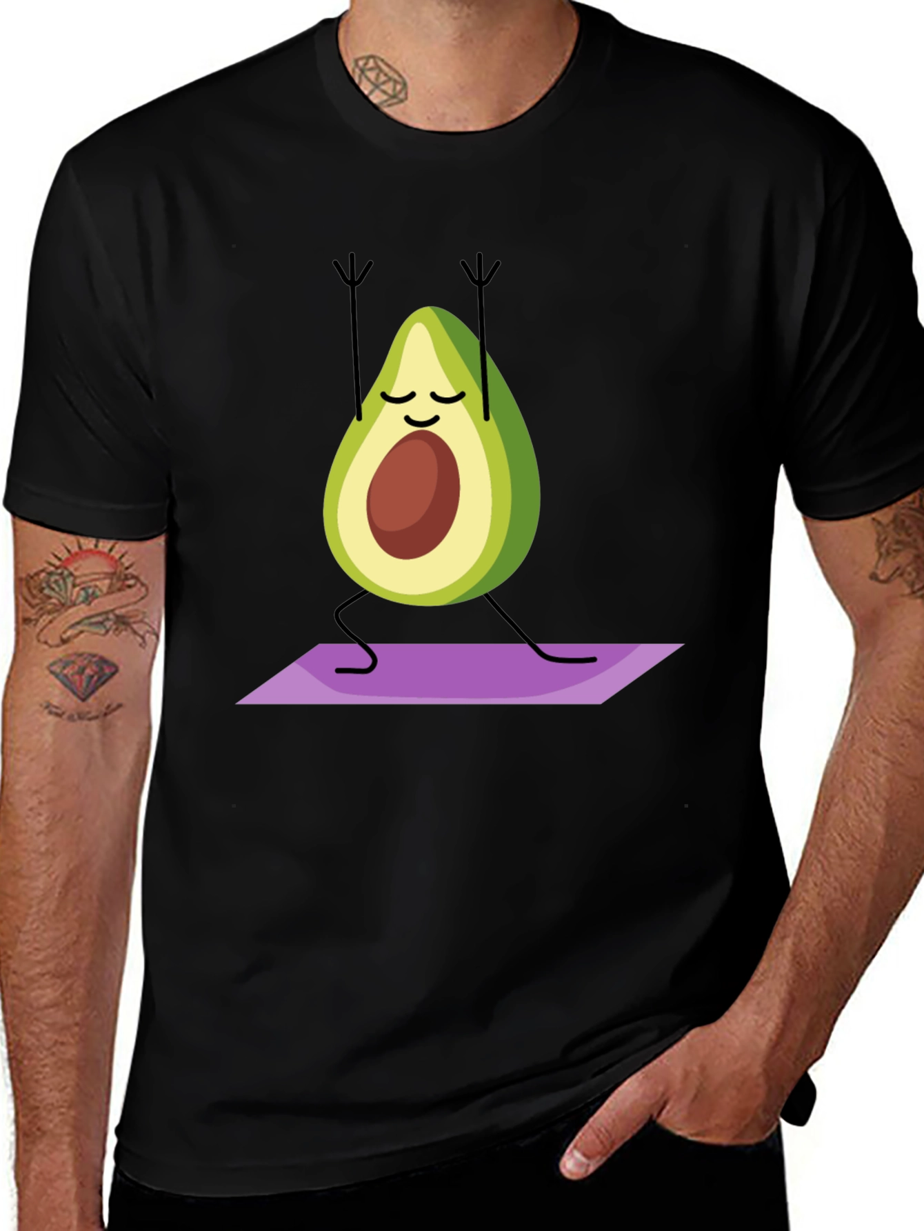 Variant 27 of Yoga Avocado Graphic Tee - Relaxed Fit