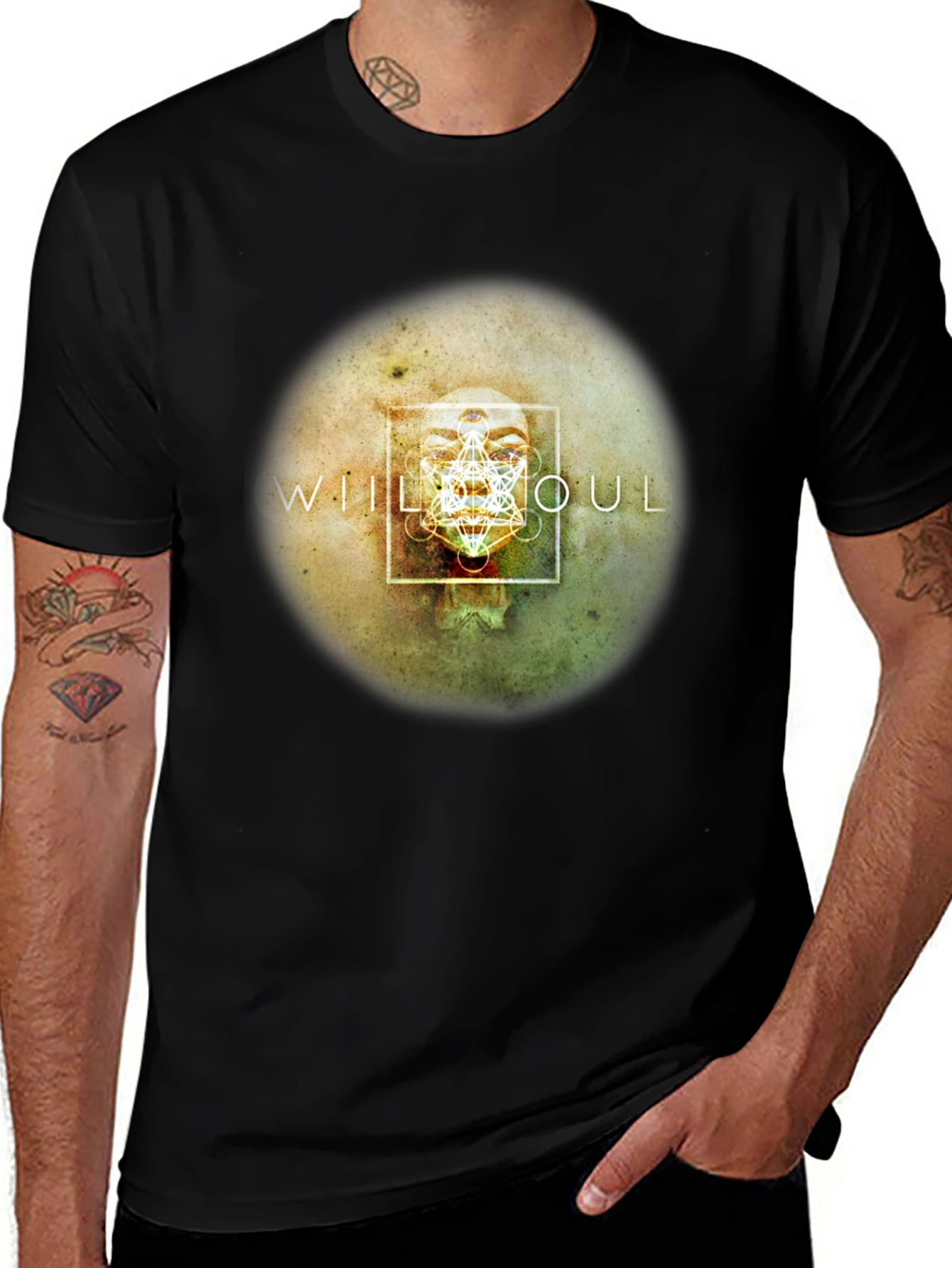 Variant 7 of Will Soul Graphic Print Black T-Shirt