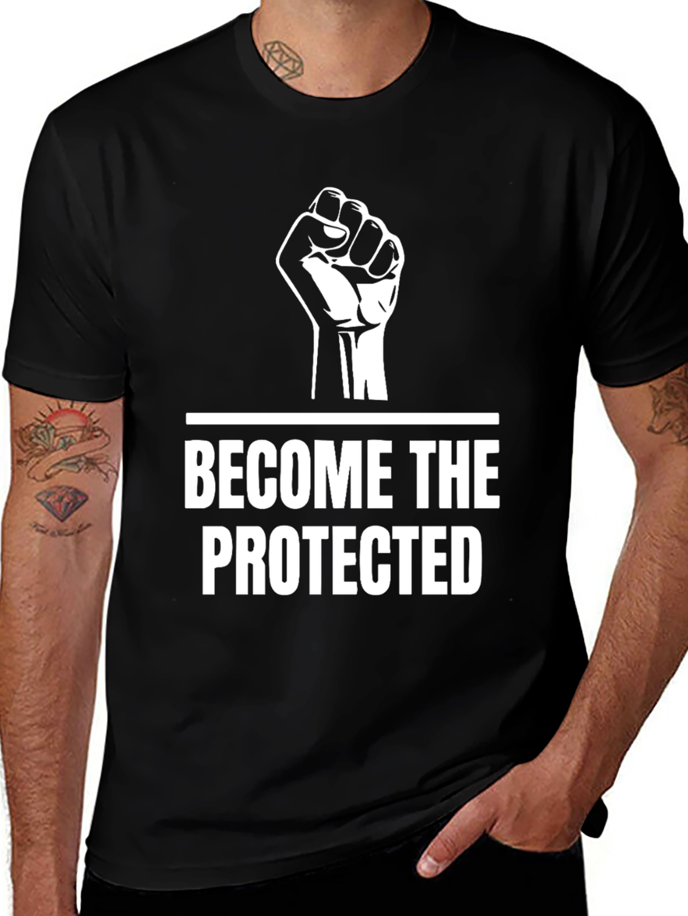 Variant 18 of Become The Protected T-Shirt: Fist Graphic Tee