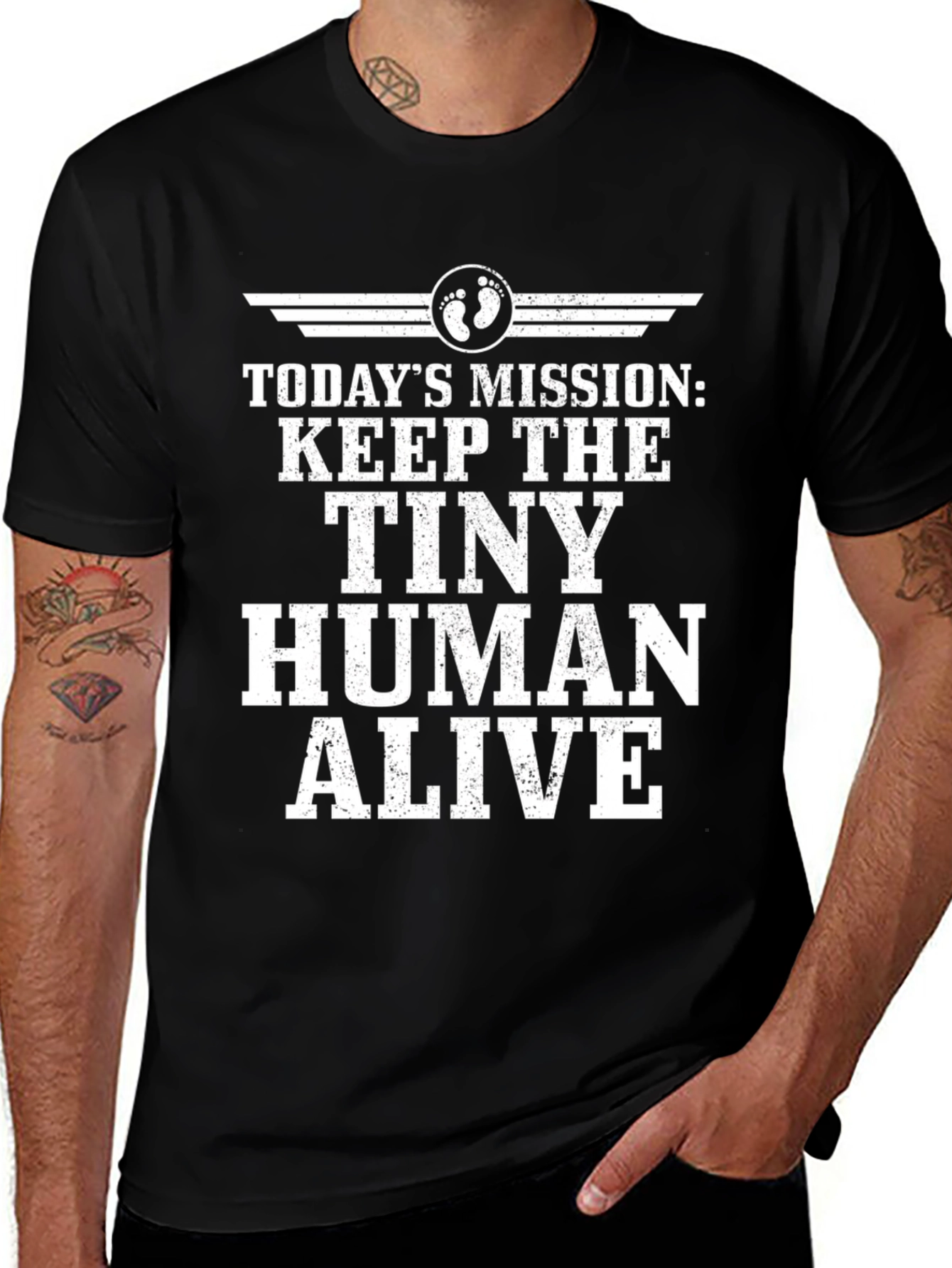 Keep The Tiny Human Alive T-Shirt, New Parent Gift