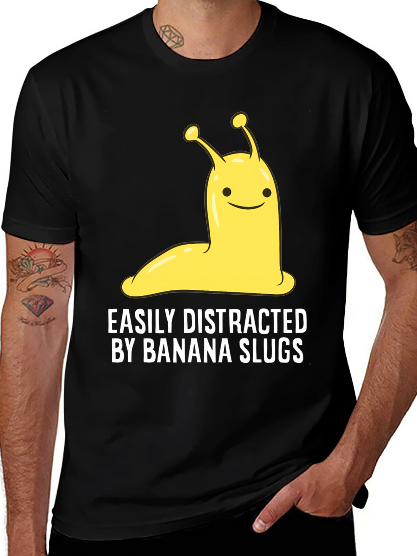 Variant 4 of Banana Slug Tee - Easily Distracted Funny T-Shirt