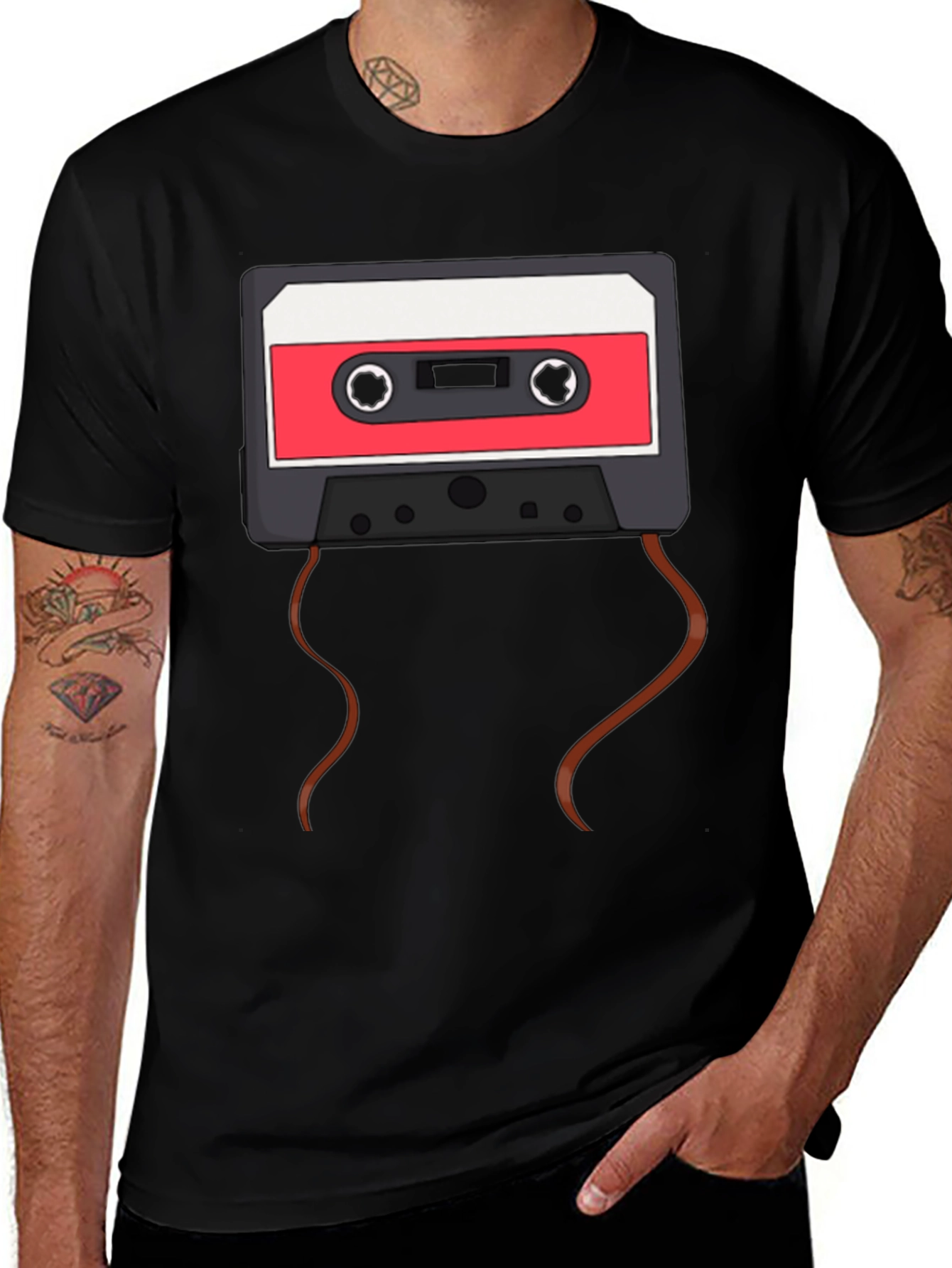 Variant 10 of Retro Cassette Tape Graphic Tee