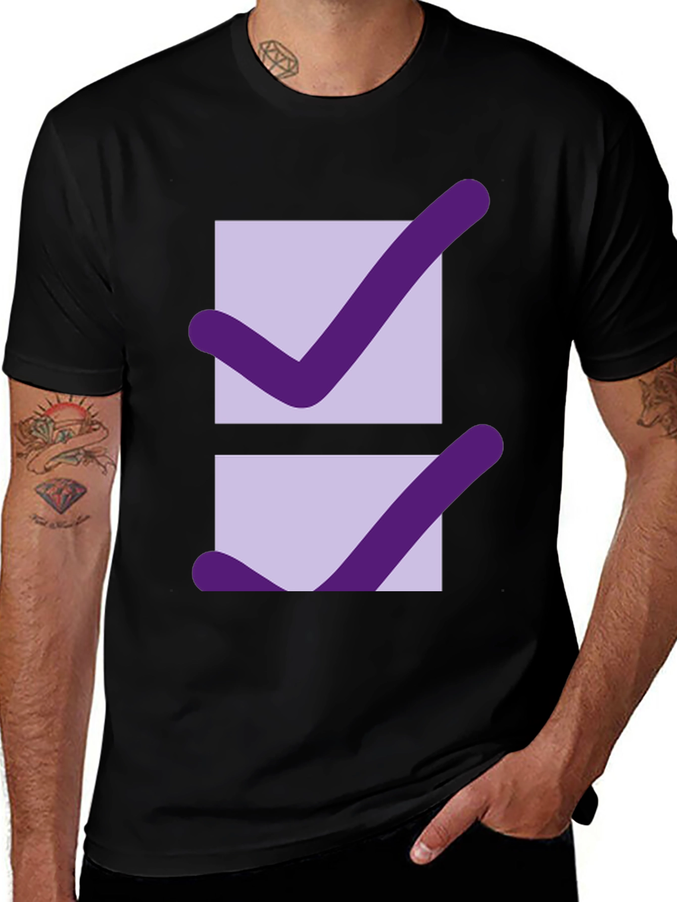 Variant 8 of Two Checkmarks T-Shirt