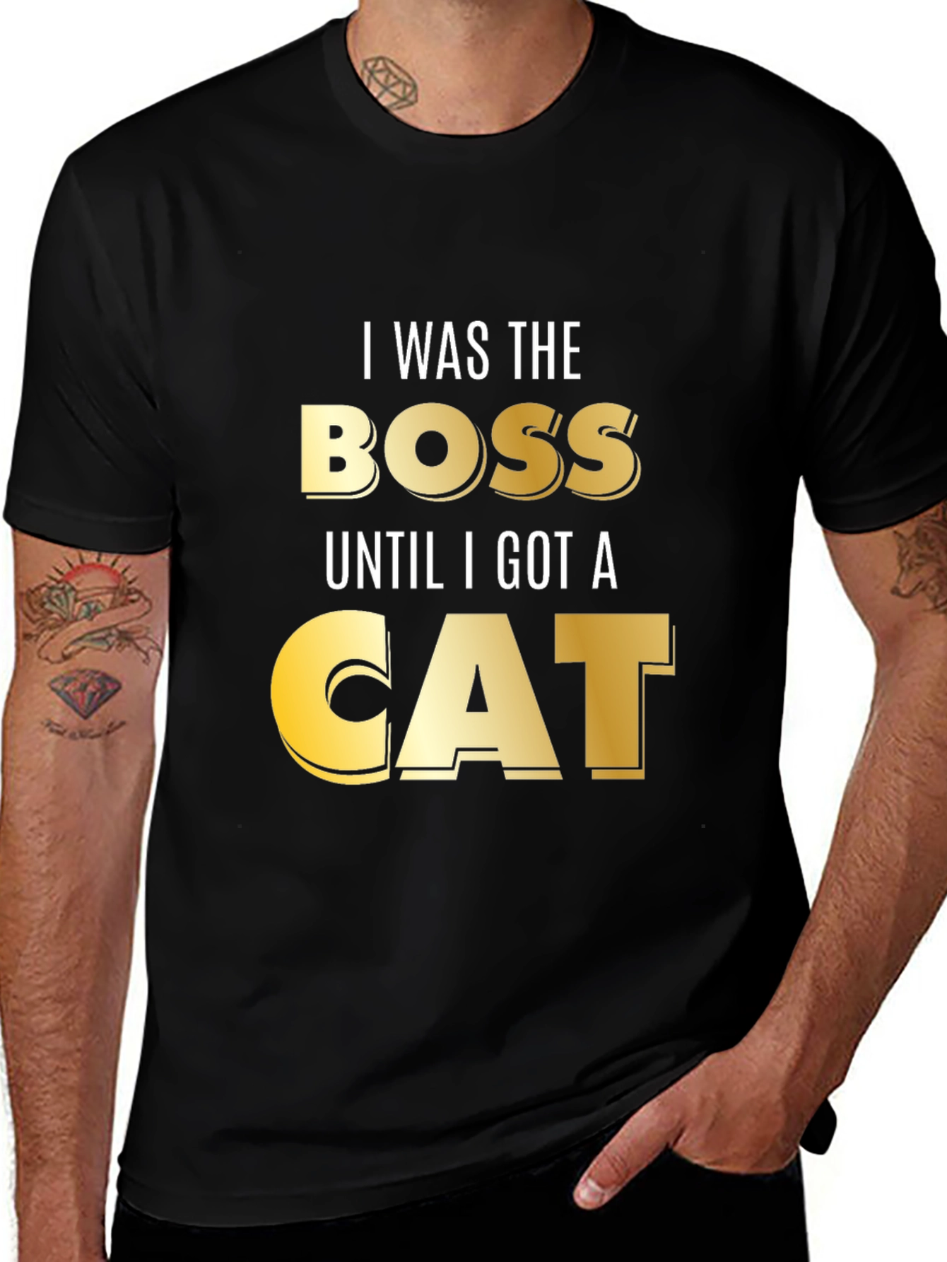 Variant 26 of I Was The Boss Until I Got A Cat T-Shirt