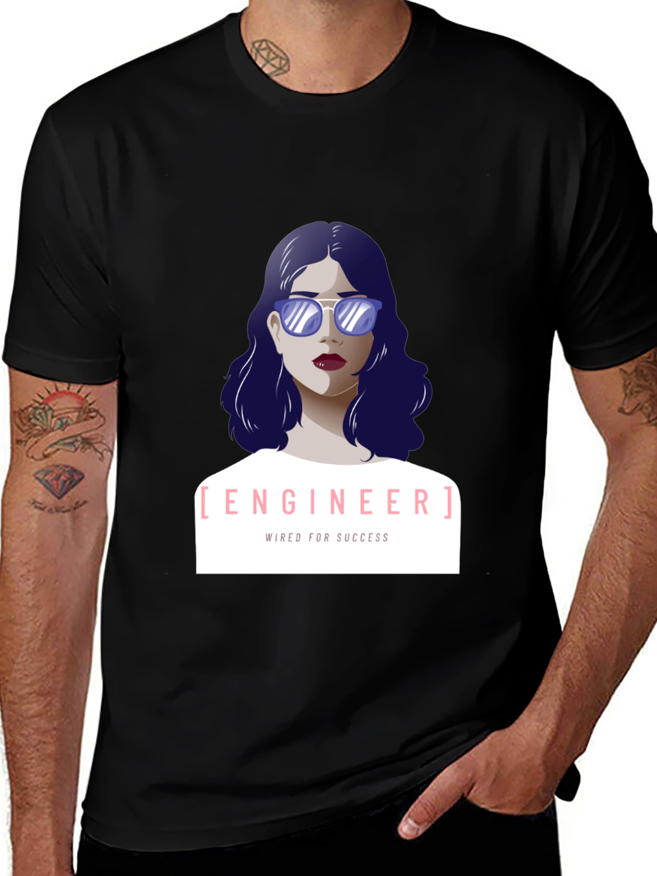 Engineer T-Shirt - Wired for Success - Unique Design