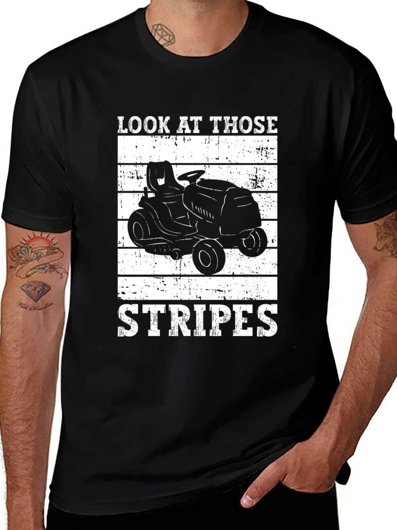 Look At Those Stripes Lawn Mower T-Shirt