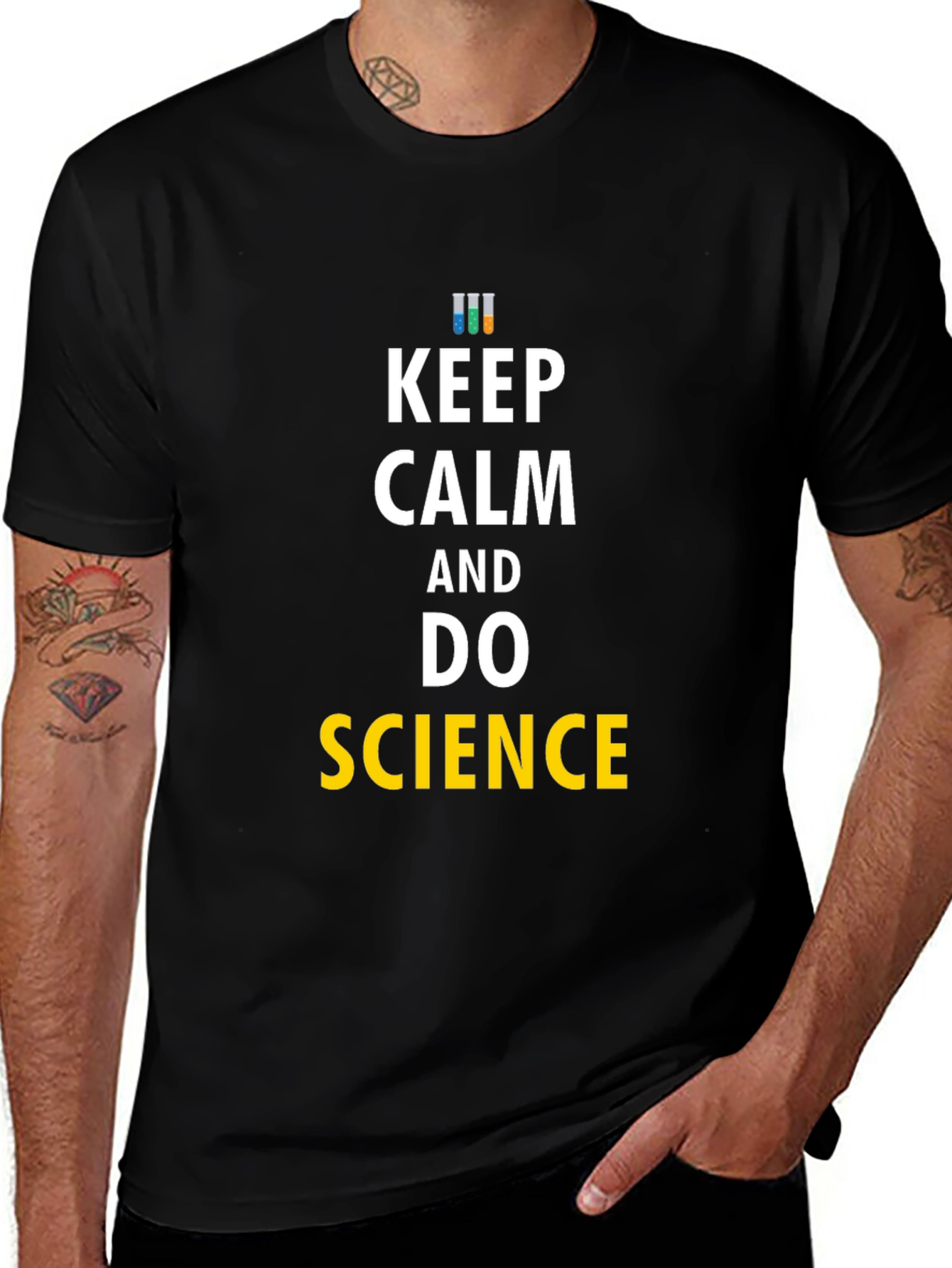 Variant 24 of Keep Calm and Do Science Black T-Shirt