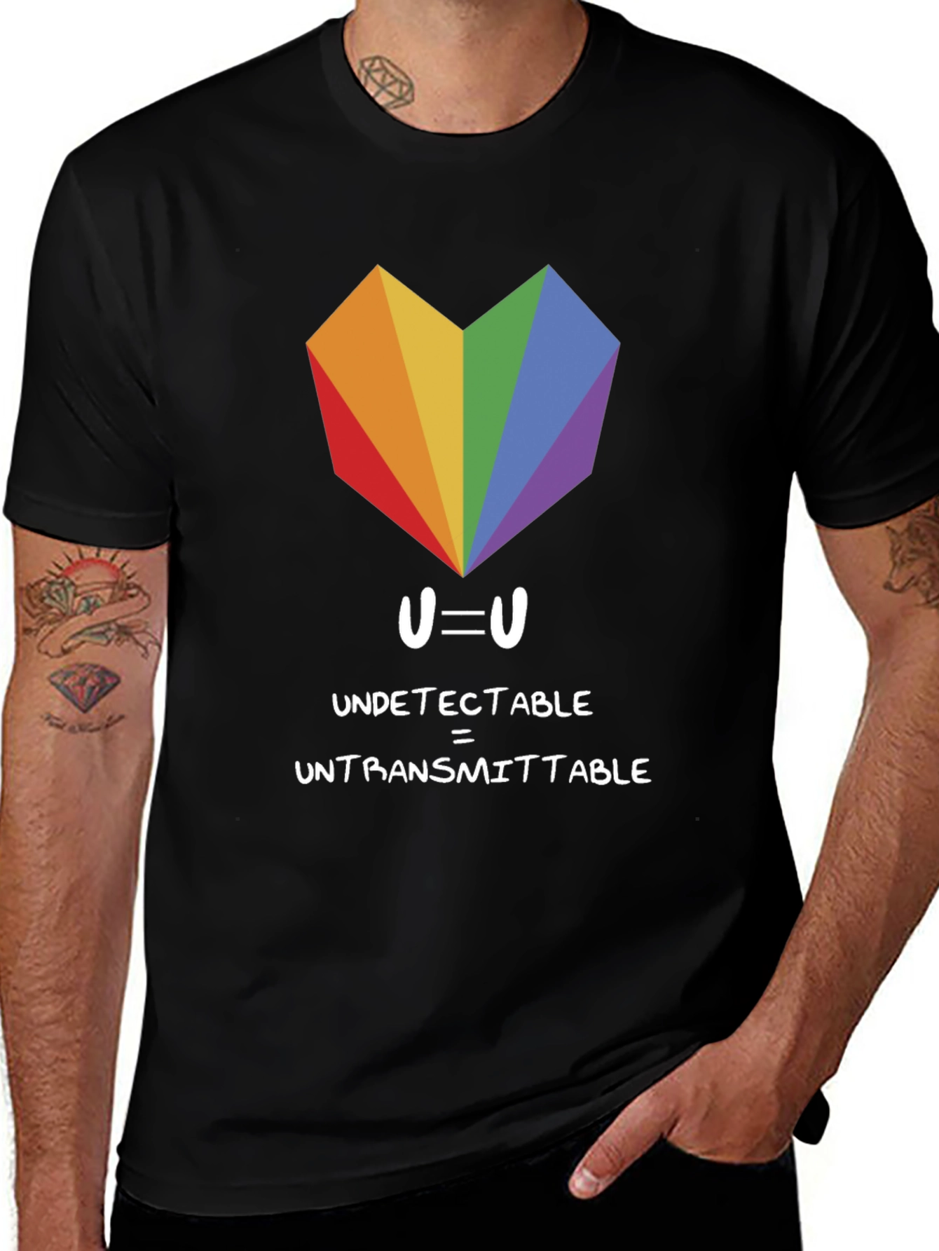 U=U Pride T-Shirt - Undetectable, Untransmittable