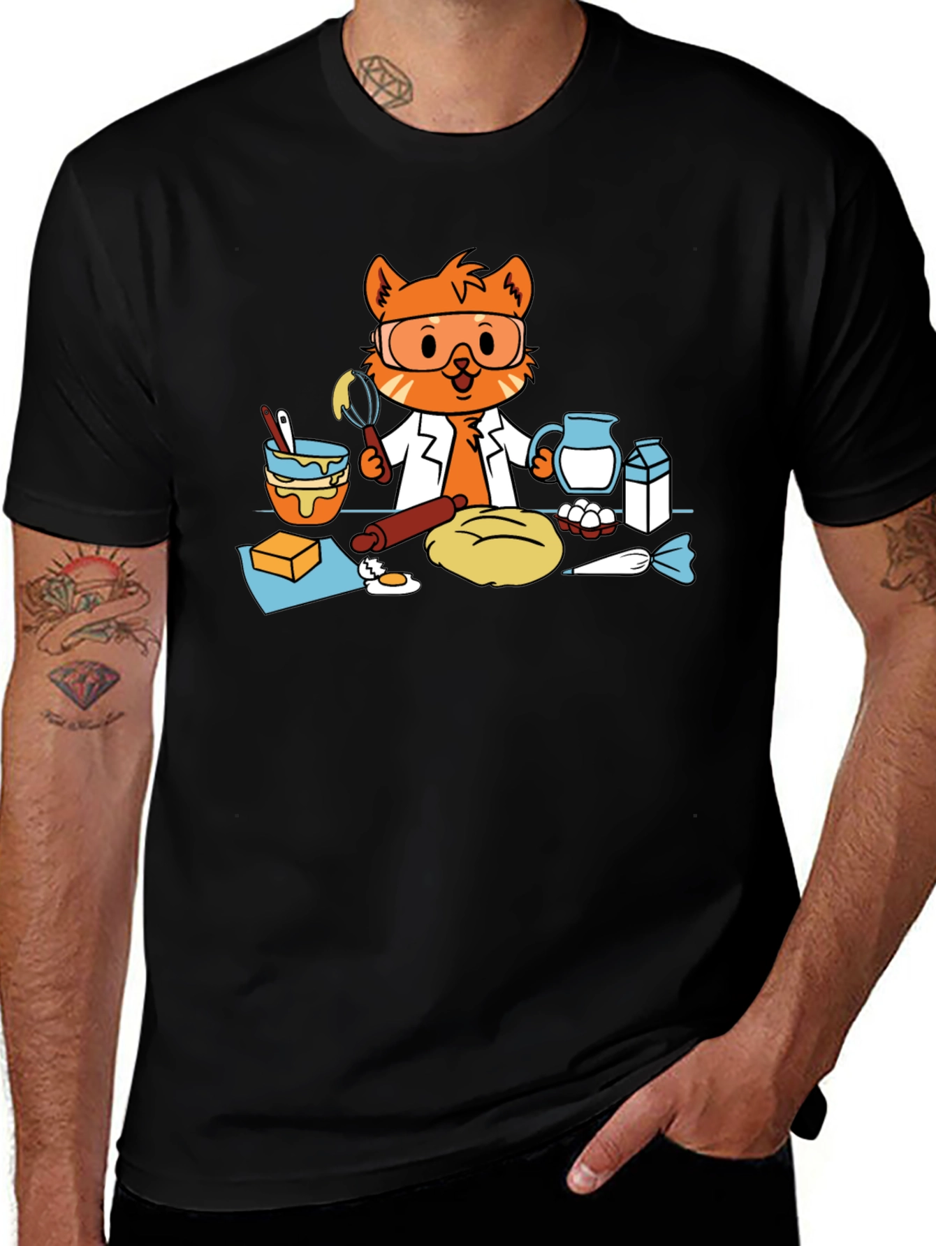 Variant 3 of Baking Cat T-Shirt