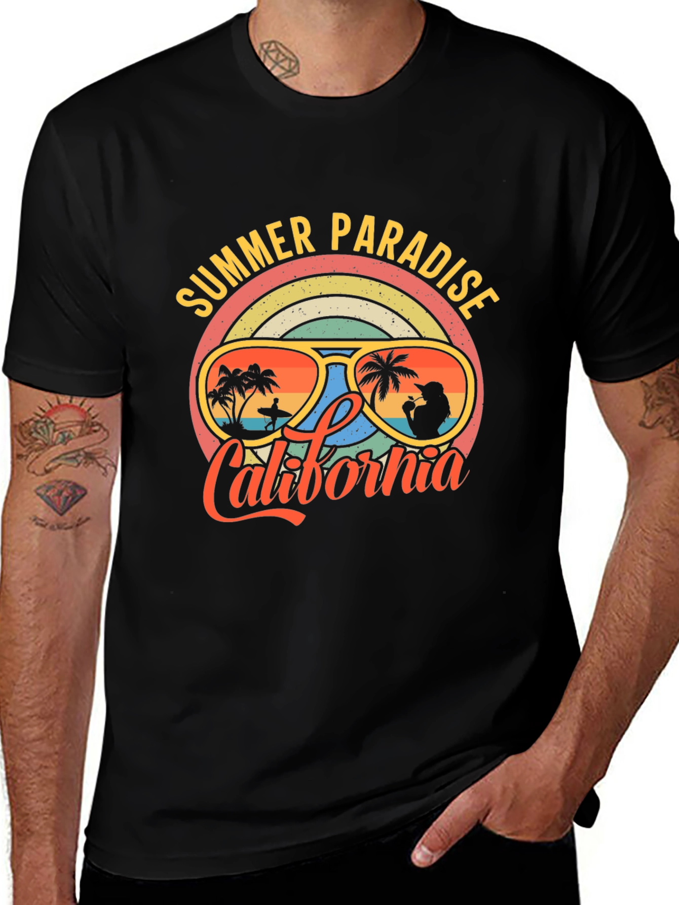 Variant 16 of Summer Paradise California Graphic T-Shirt